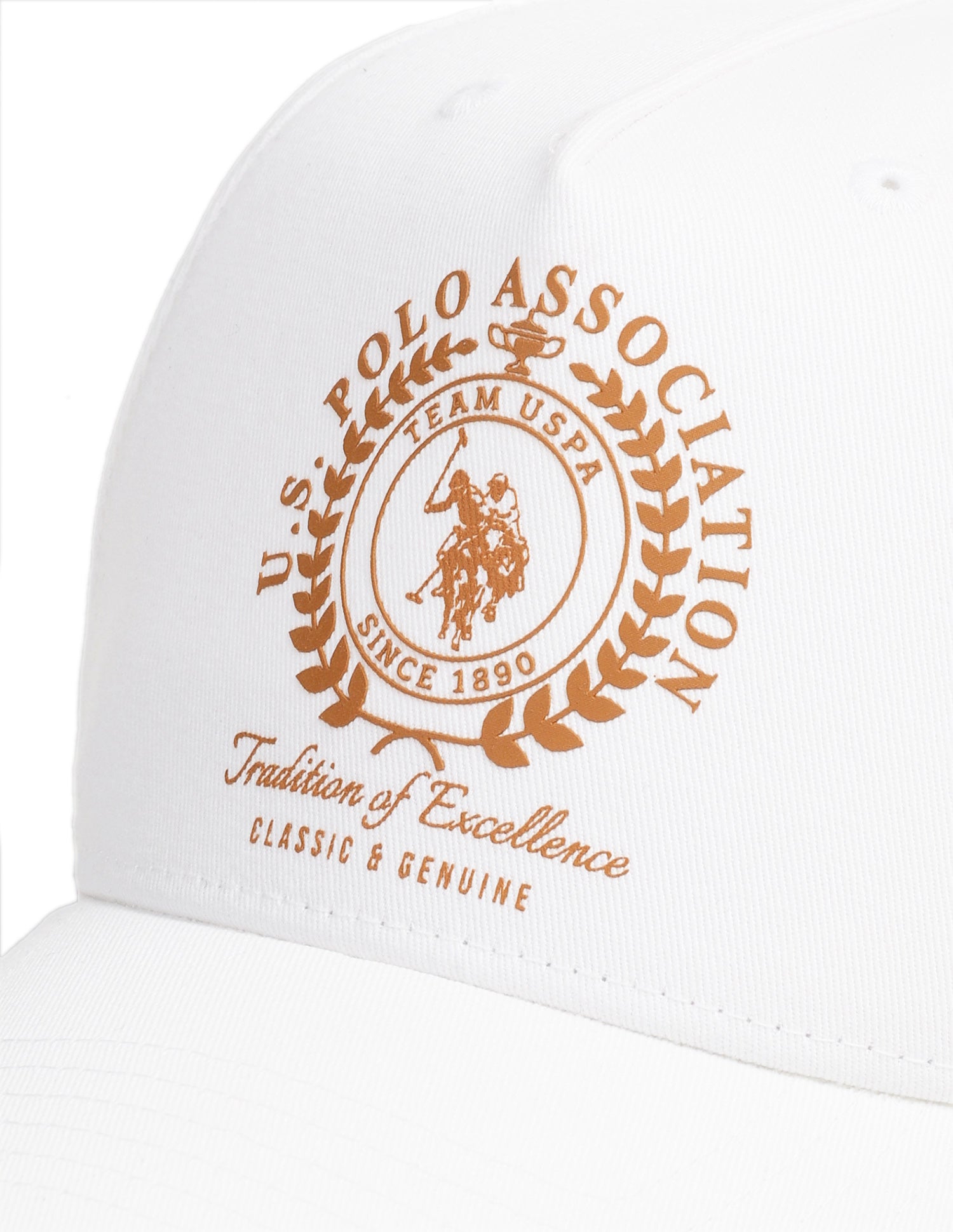 Brand Embroidered Cap White - U.S. Polo Assn. India | Large