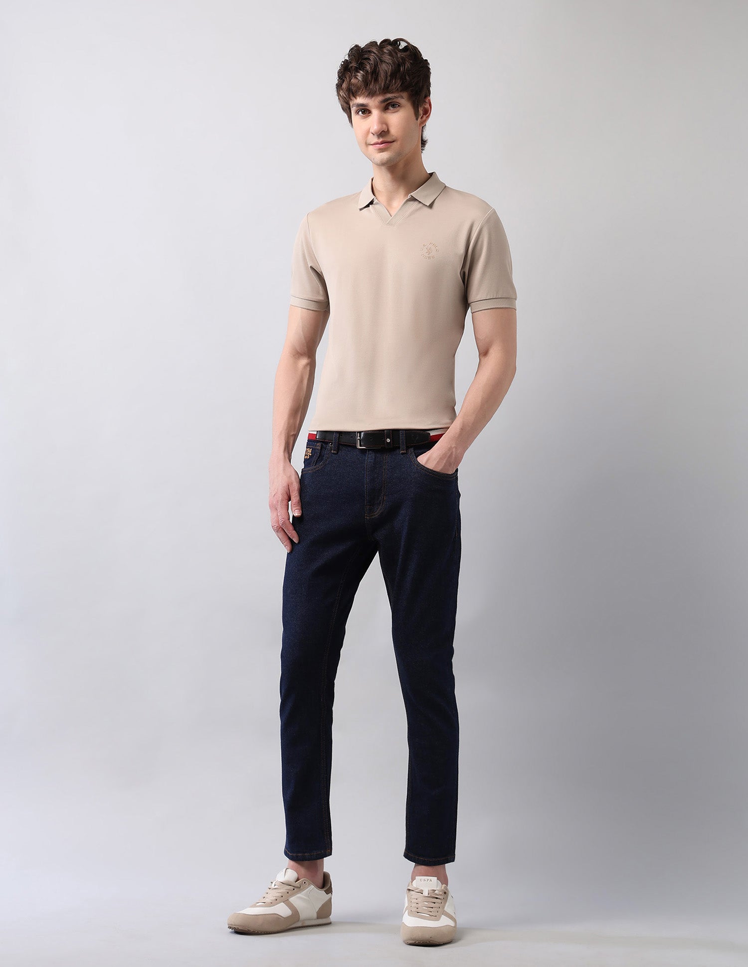 Henry Tapered Fit Blue Jeans Blue - U.S. Polo Assn. India | Large