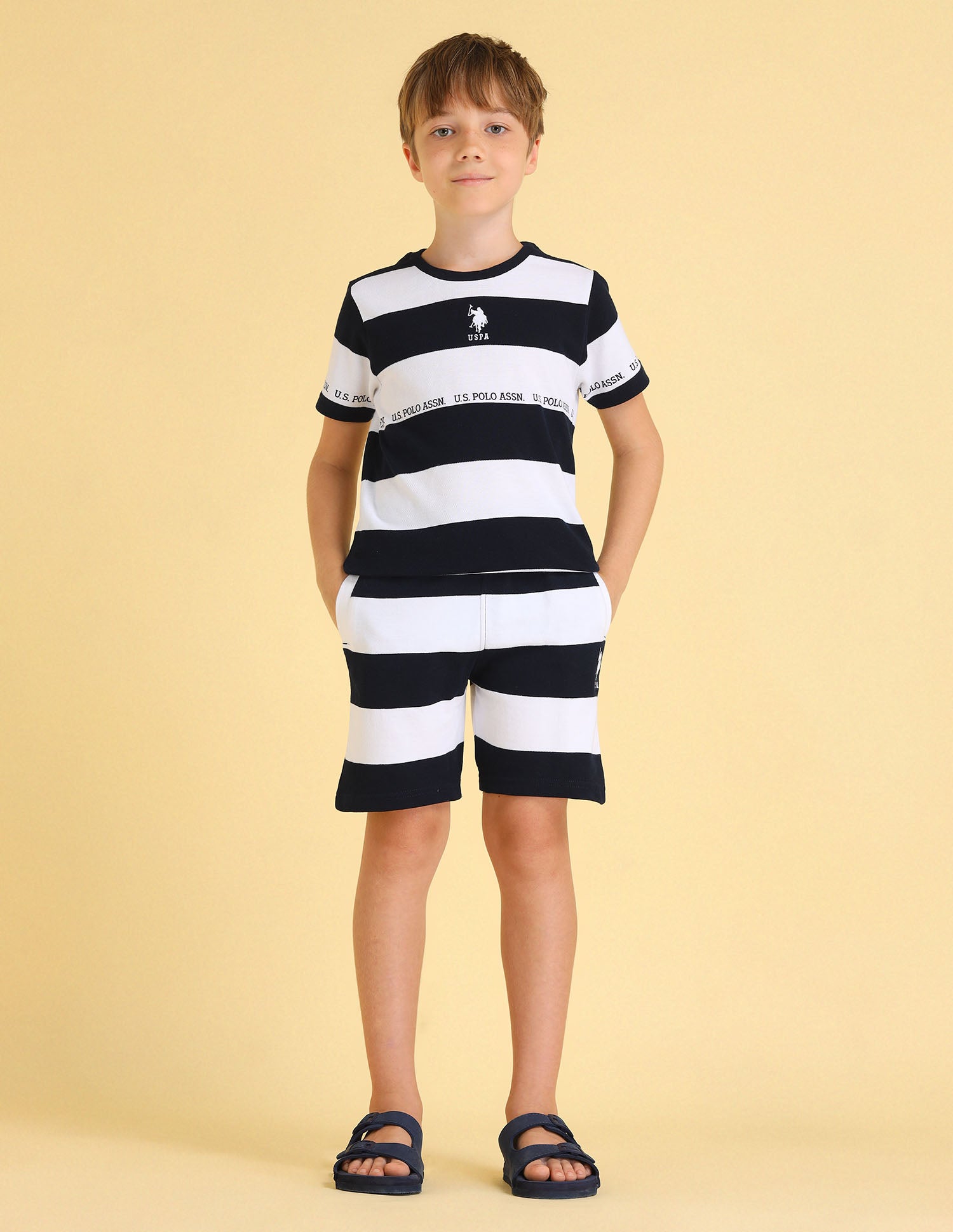 UKTSH1599 NAVY Boys T-Shirt Navy - U.S. POLO ASSN. | Large