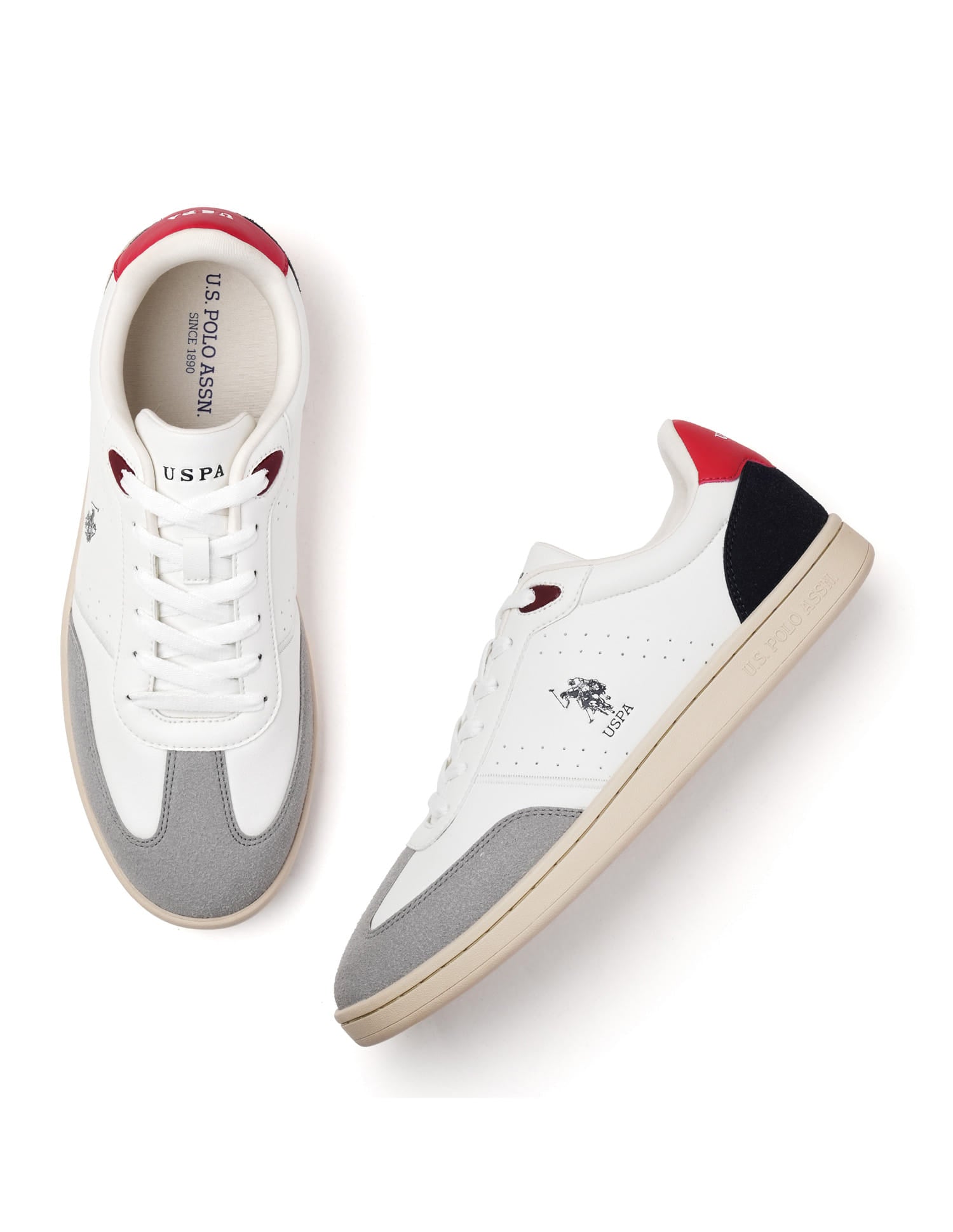 Men Cenik Suede Colourblocked Sneakers Multi-colour - U.S. Polo Assn. India | Large