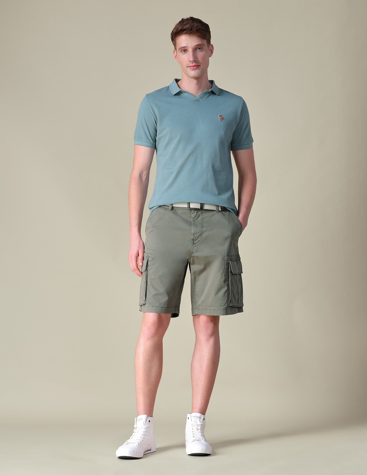 Mid Rise Cargo Shorts Olive - U.S. POLO ASSN. | Large