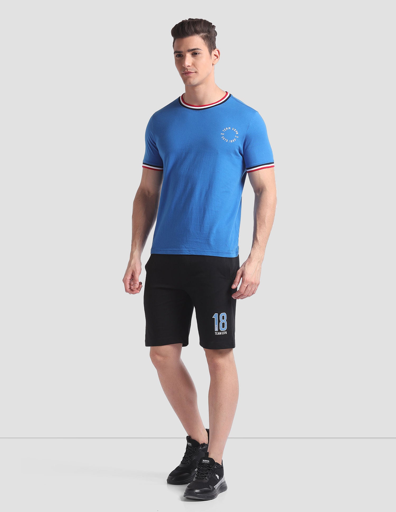 Dual Pocket Relaxed IYAQ Lounge Shorts - Pack Of 1 Black - U.S. POLO ASSN. | Large