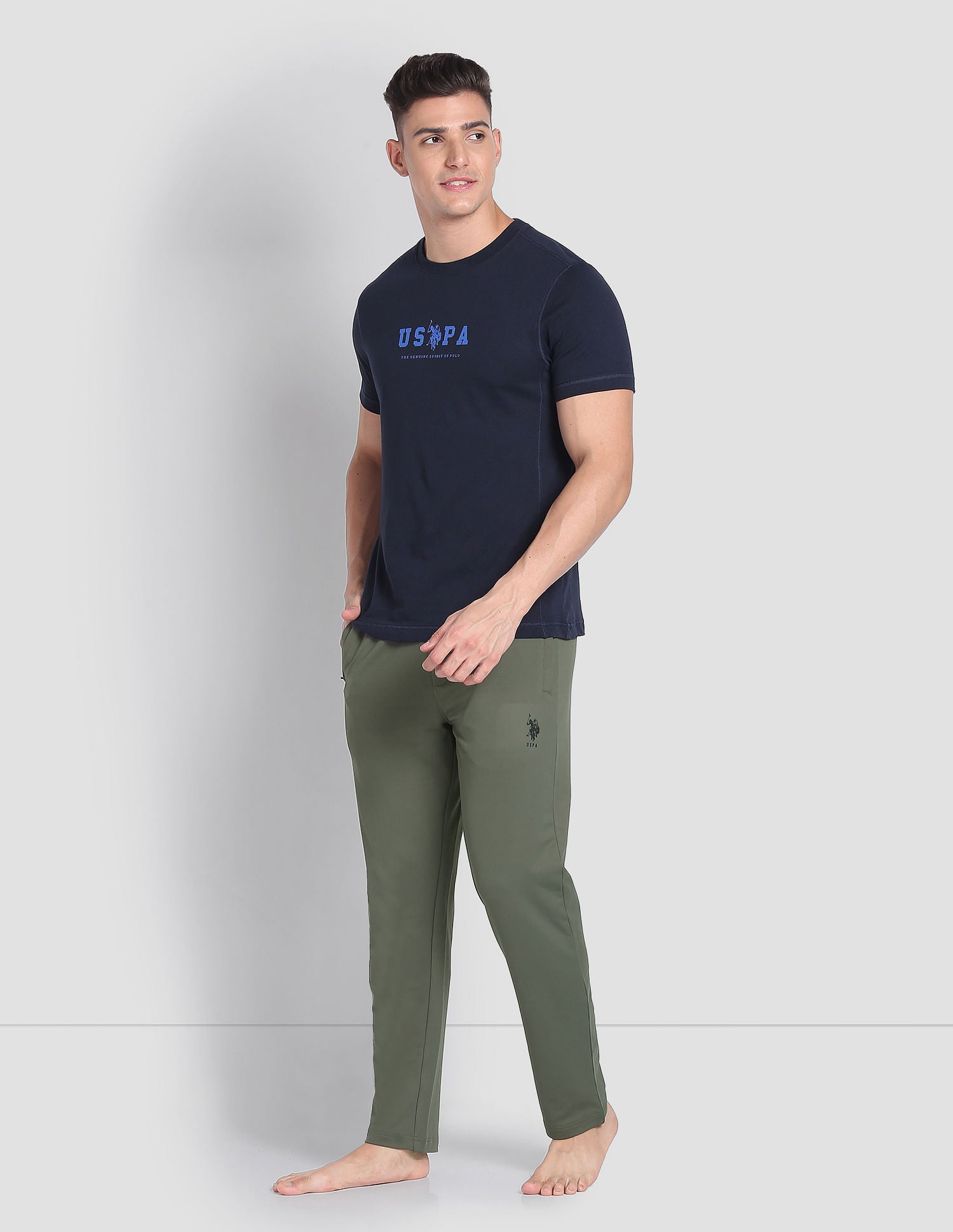 High Stretch AR001 Active Track Pants - Pack Of 1 Olive - U.S. POLO ASSN. | Large