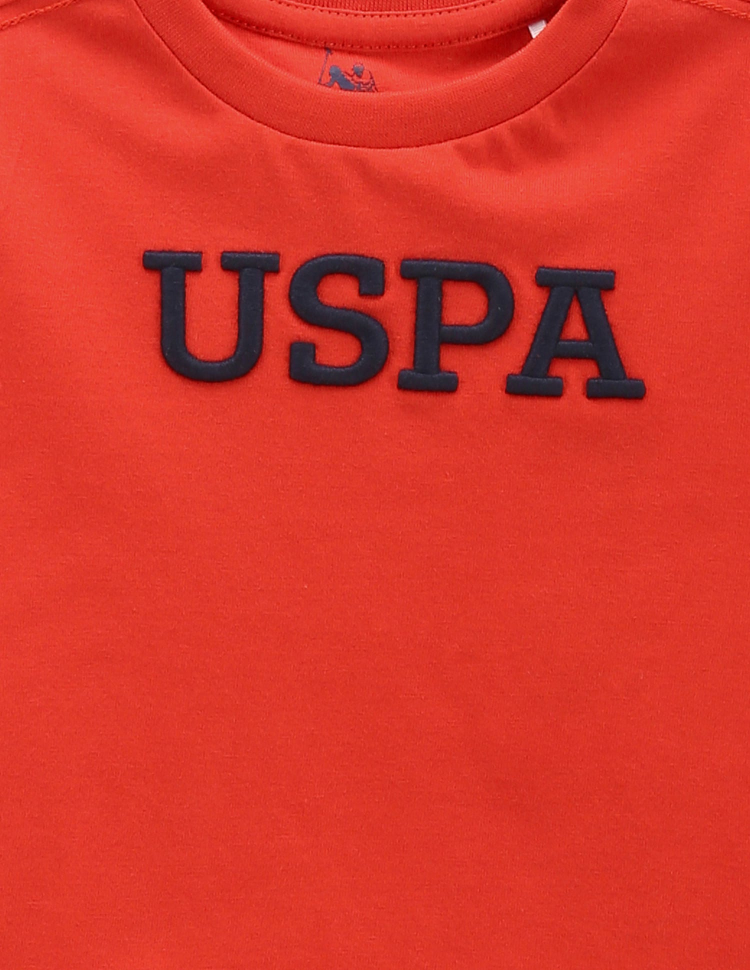 Boys Brand Embroidered T-Shirt Dark Orange - U.S. POLO ASSN. | Large