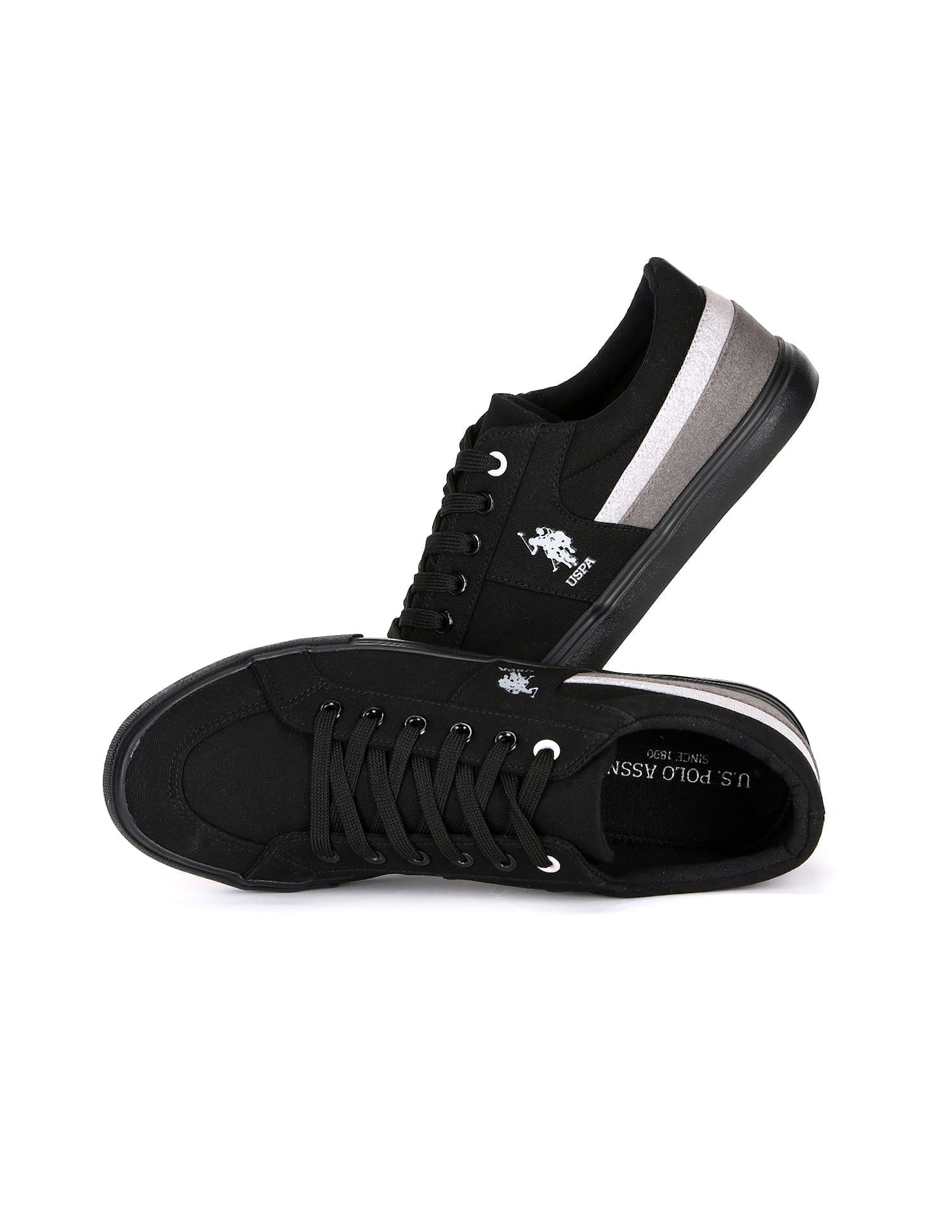 Men Clarkin 10.0 Colourblocked Sneakers Black - U.S. Polo Assn. India | Large