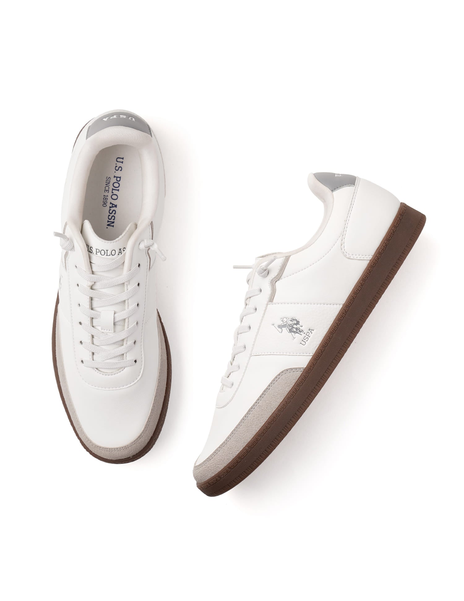Men Milton Colourblocked Sneakers White - U.S. Polo Assn. India | Large