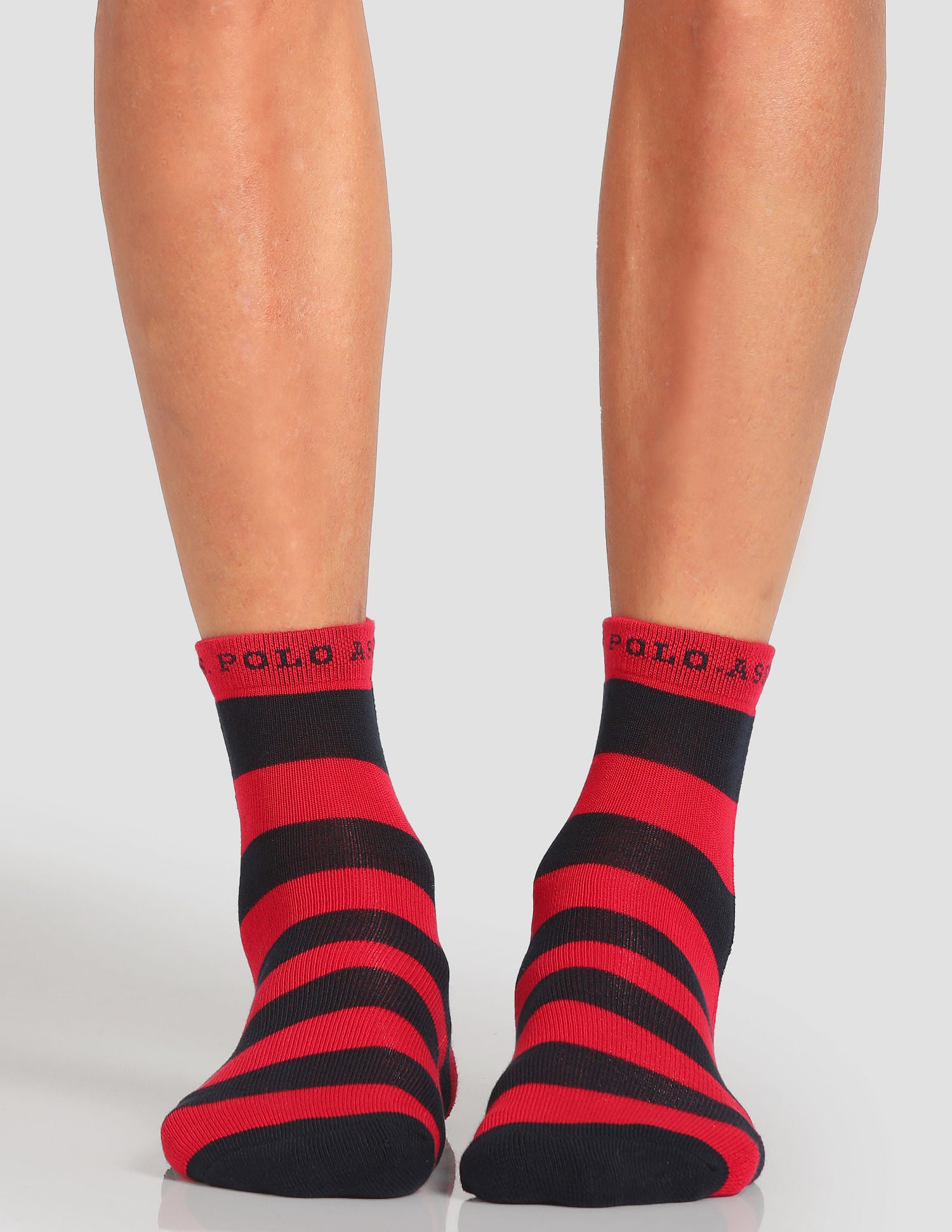 Ankle Length Terry Finish ES005 Socks - Pack Of 3 Red, White and Blue - U.S. POLO ASSN. | Large