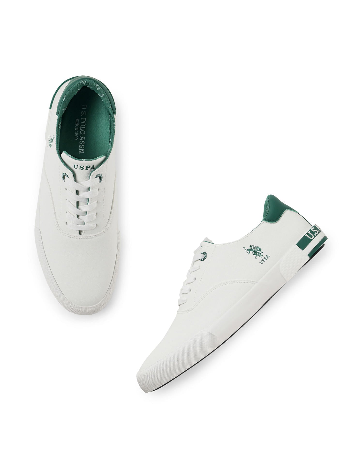 Men Round Toe Erland 4.0 Sneakers Off White - U.S. Polo Assn. India | Large