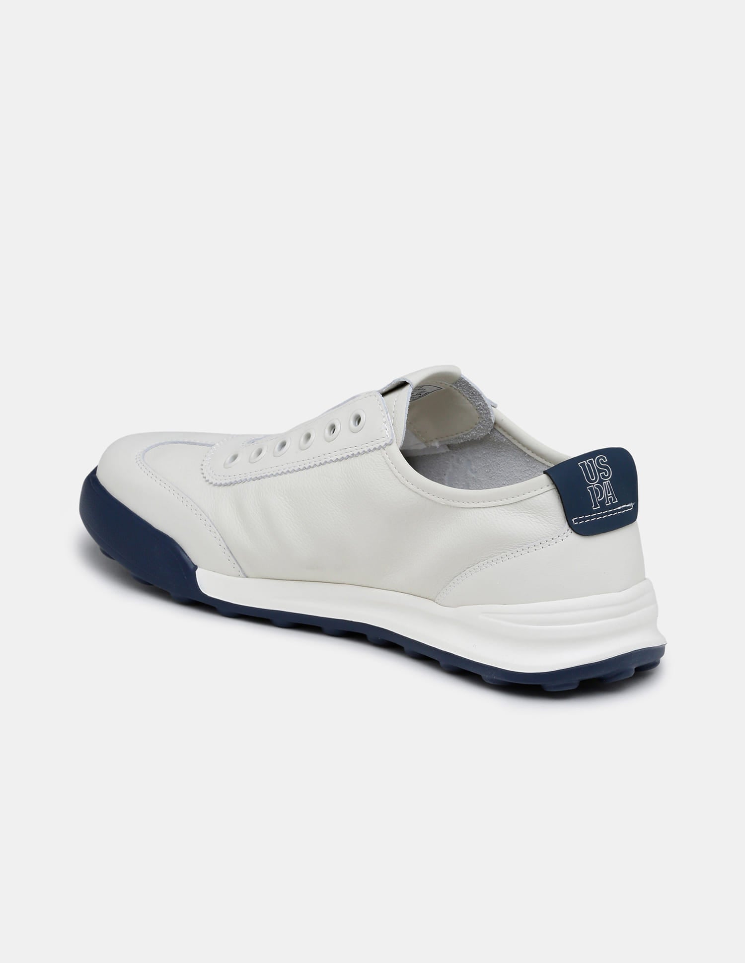 Round Toe Lace Ups Bram Sneakers Off White - U.S. Polo Assn. India | Large