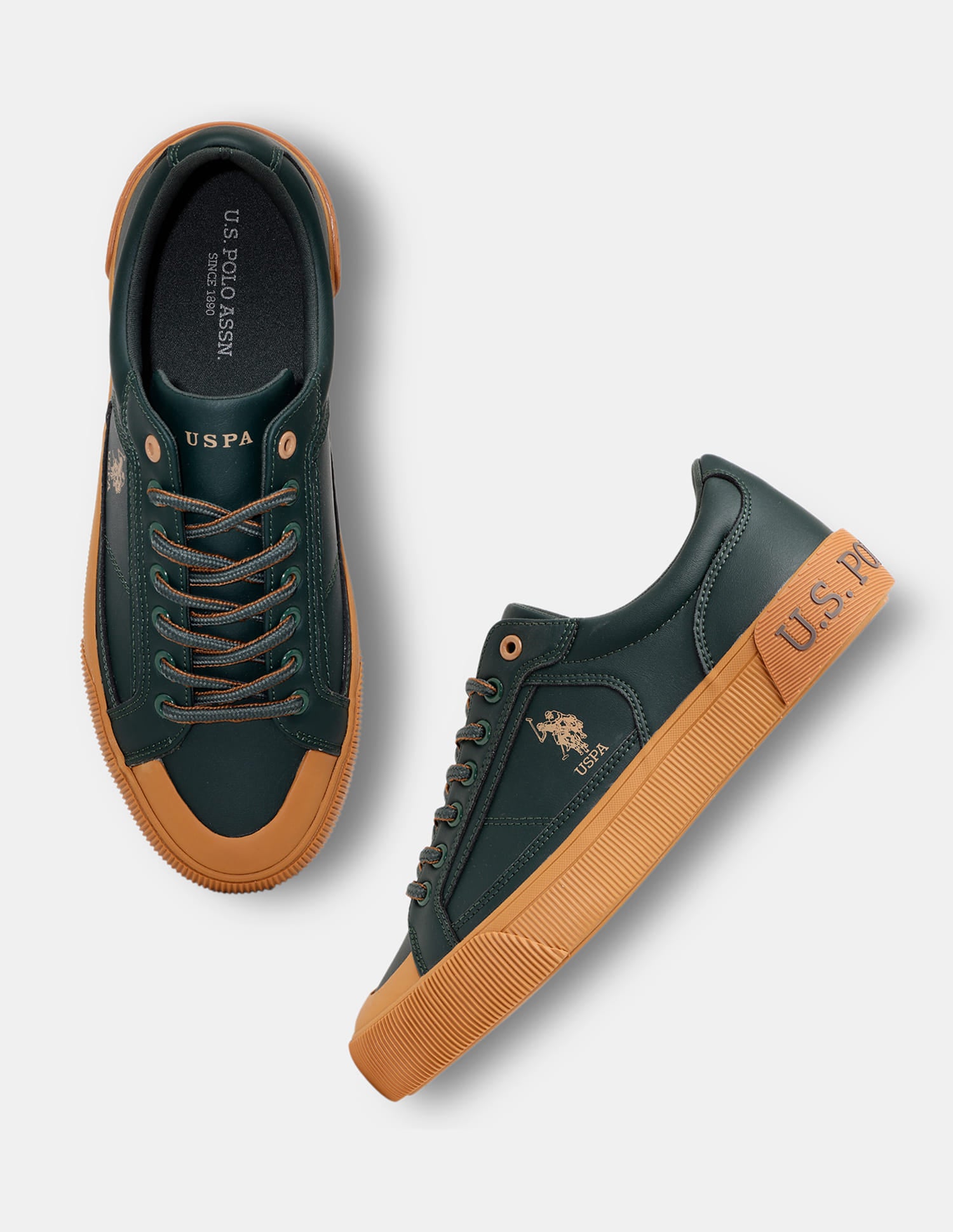 Men Lace-Ups Ruben 3.0 Sneakers Dark Green - U.S. Polo Assn. India | Large