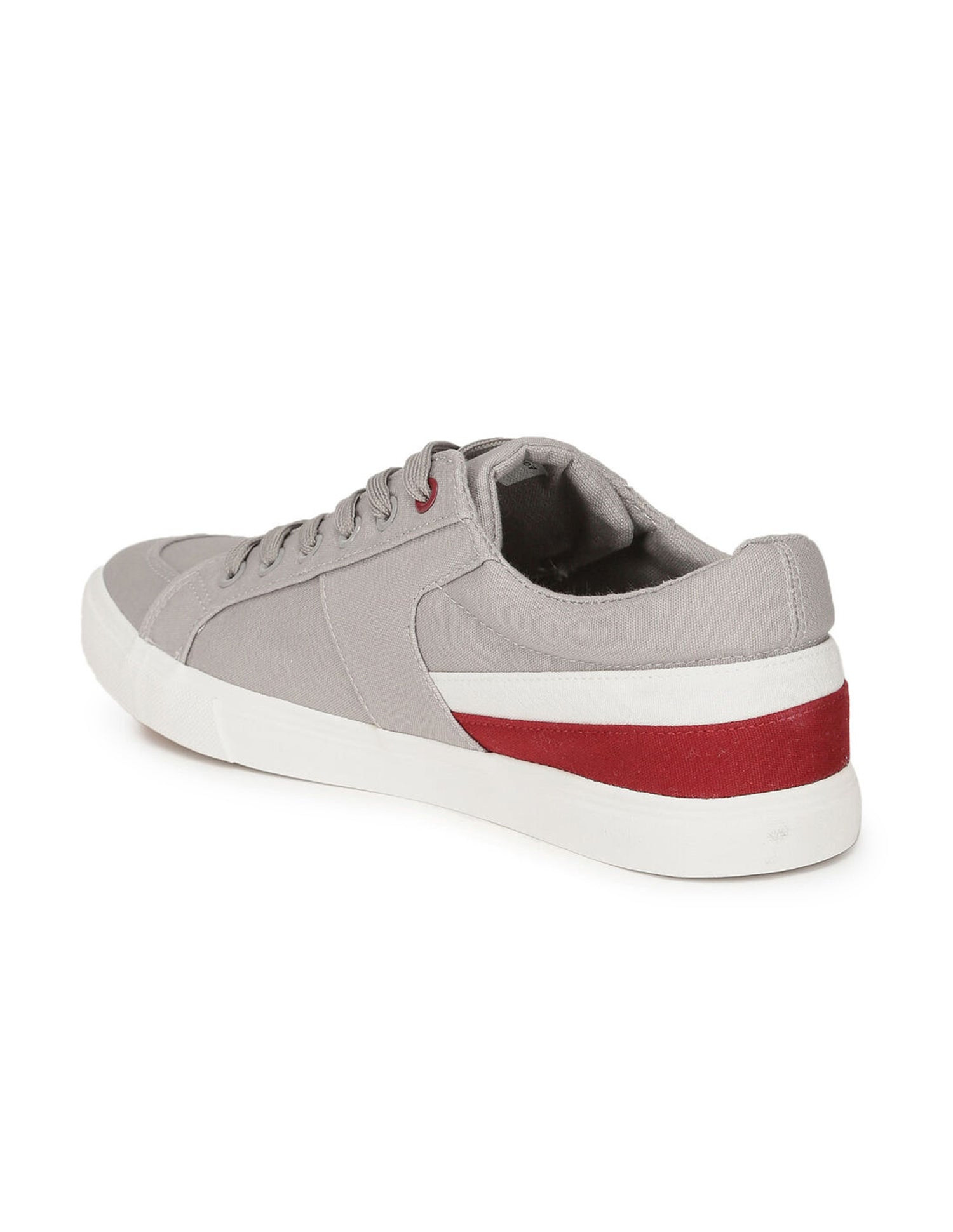 Men Contrast Stripe Canvas Clarkin Sneakers Grey - U.S. POLO ASSN. | Large