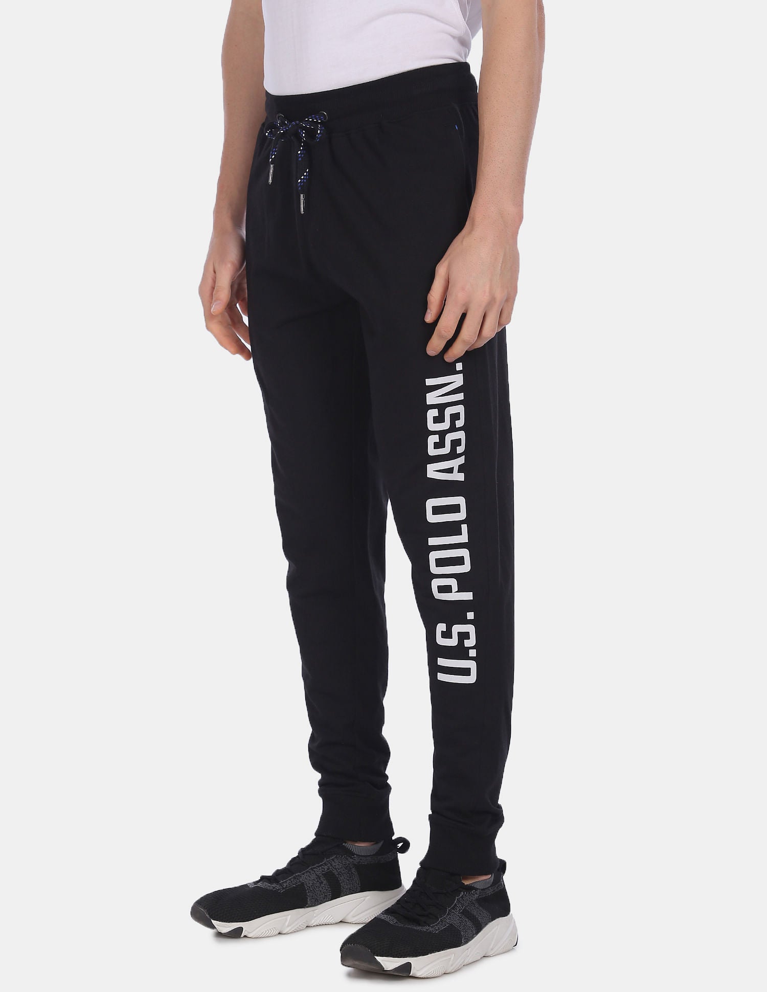 Comfort Fit Solid I675 Joggers - Pack Of 1 Black - U.S. POLO ASSN. | Large