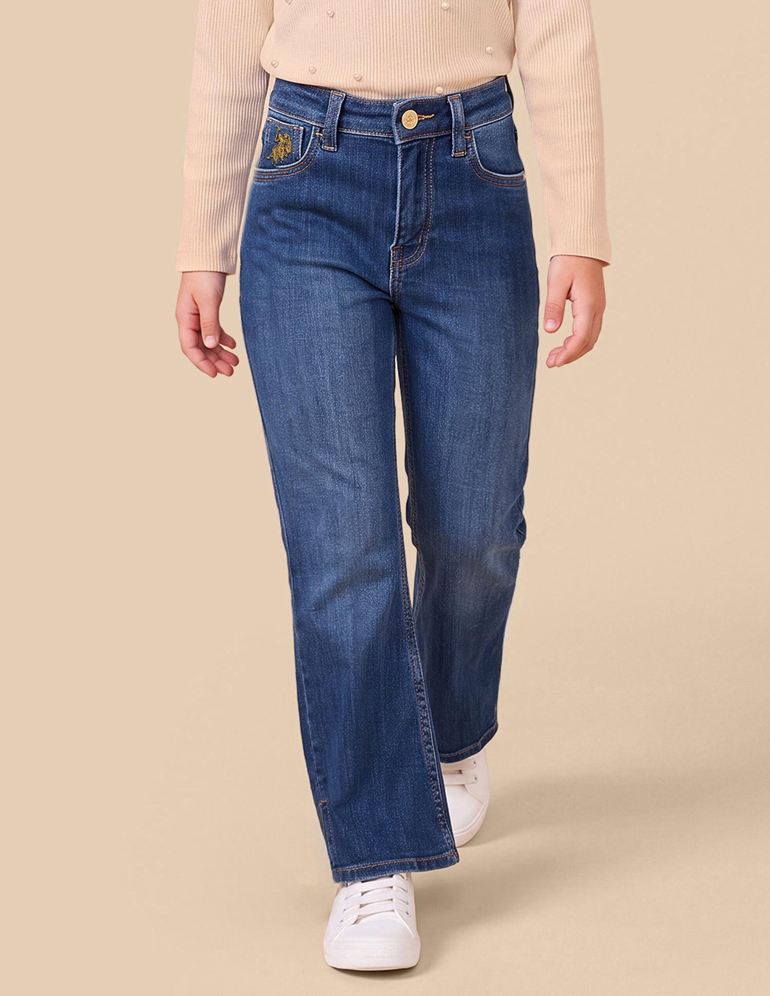 Barrel Fit Blue Jeans Dark Blue - U.S. Polo Assn. India | Large