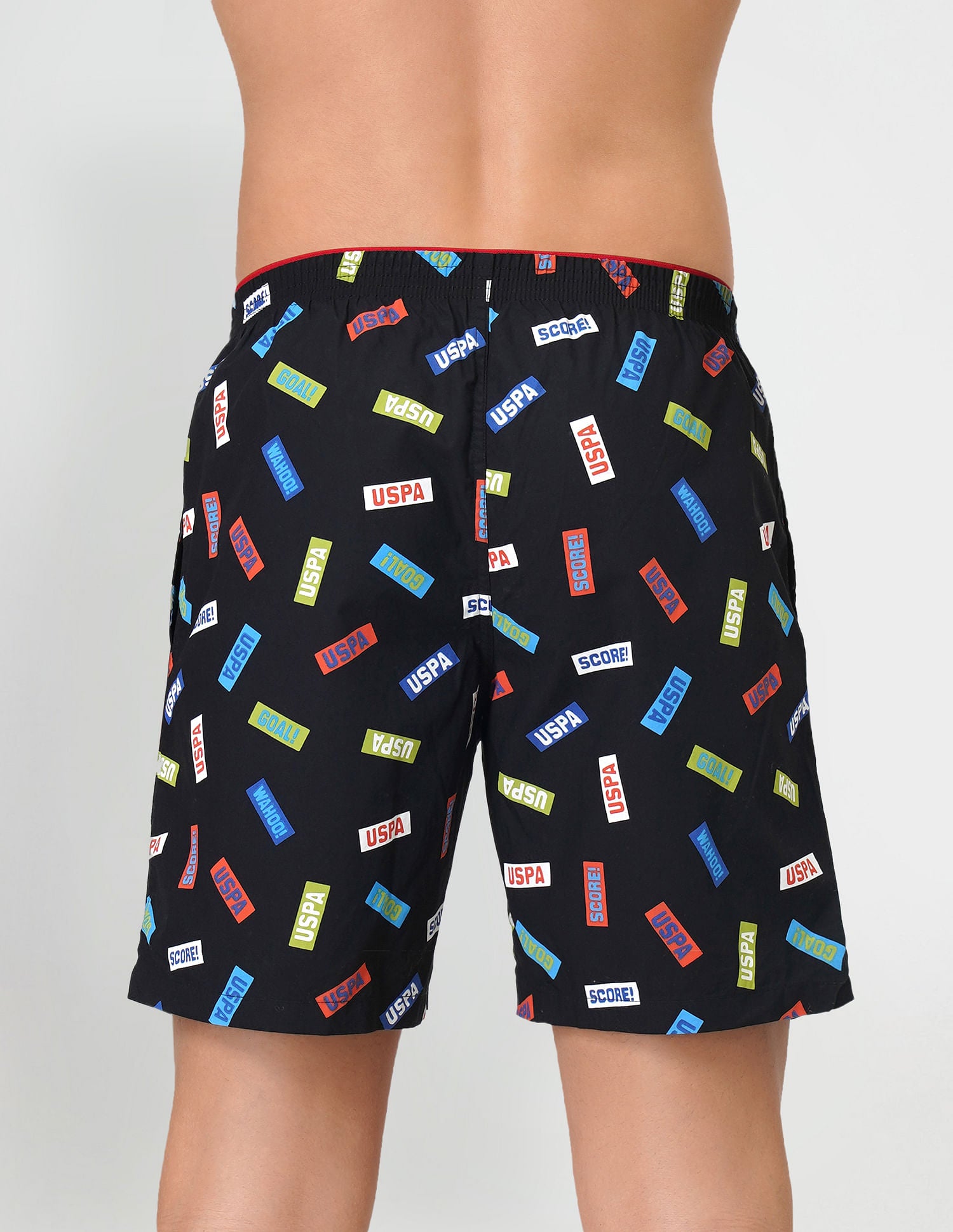 Relaxed Fit Printed IYAB Boxers - Pack Of 1 Black - U.S. POLO ASSN. | Large