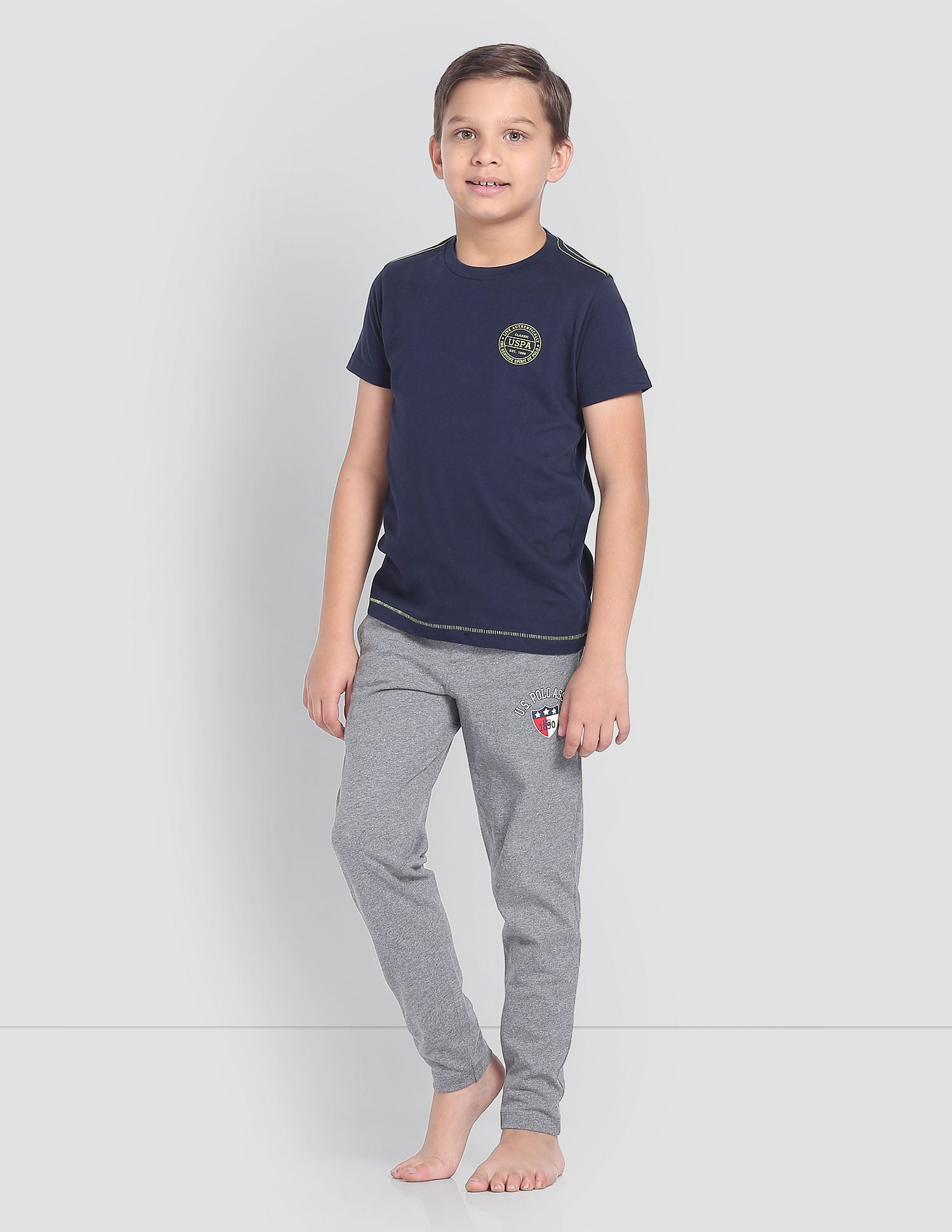 Drawstring Waist OKR01 Track Pants - Pack Of 1 Grey - U.S. POLO ASSN. | Large