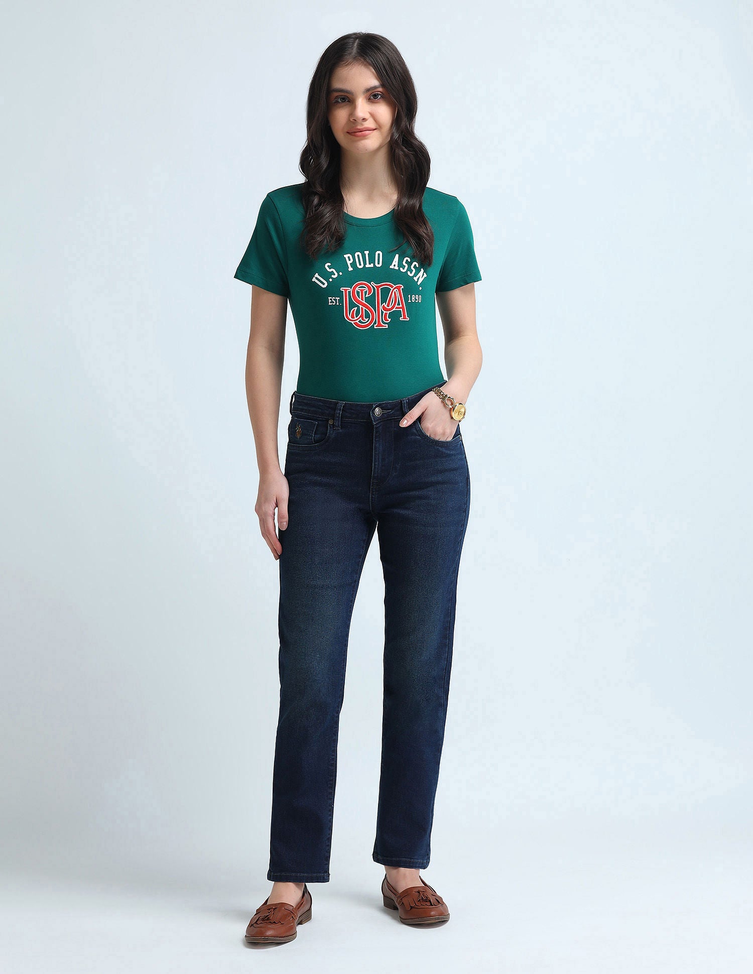 Slim Fit Blue Jeans Blue - U.S. POLO ASSN. | Large