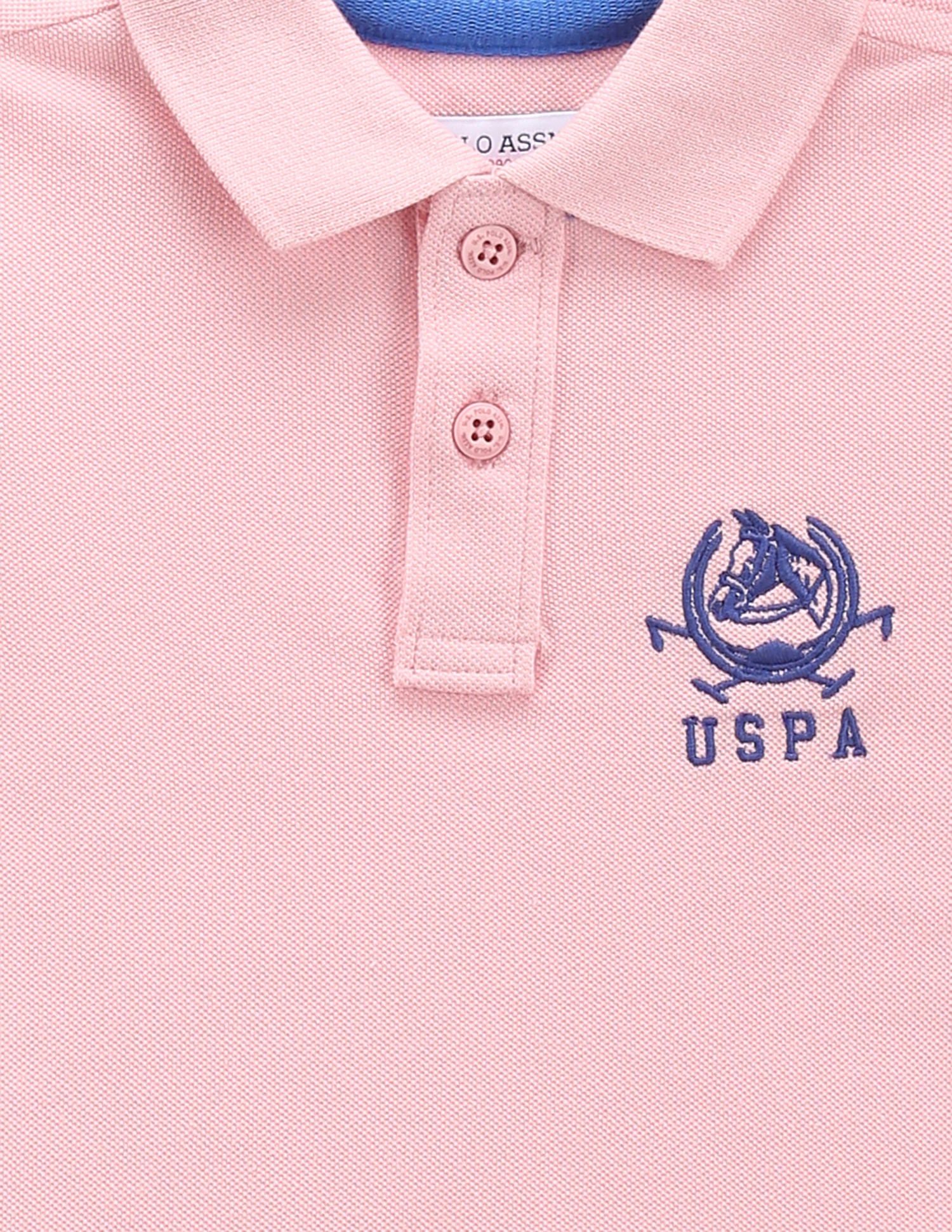 Boys Pure Cotton Polo Shirt Pink - U.S. POLO ASSN. | Large