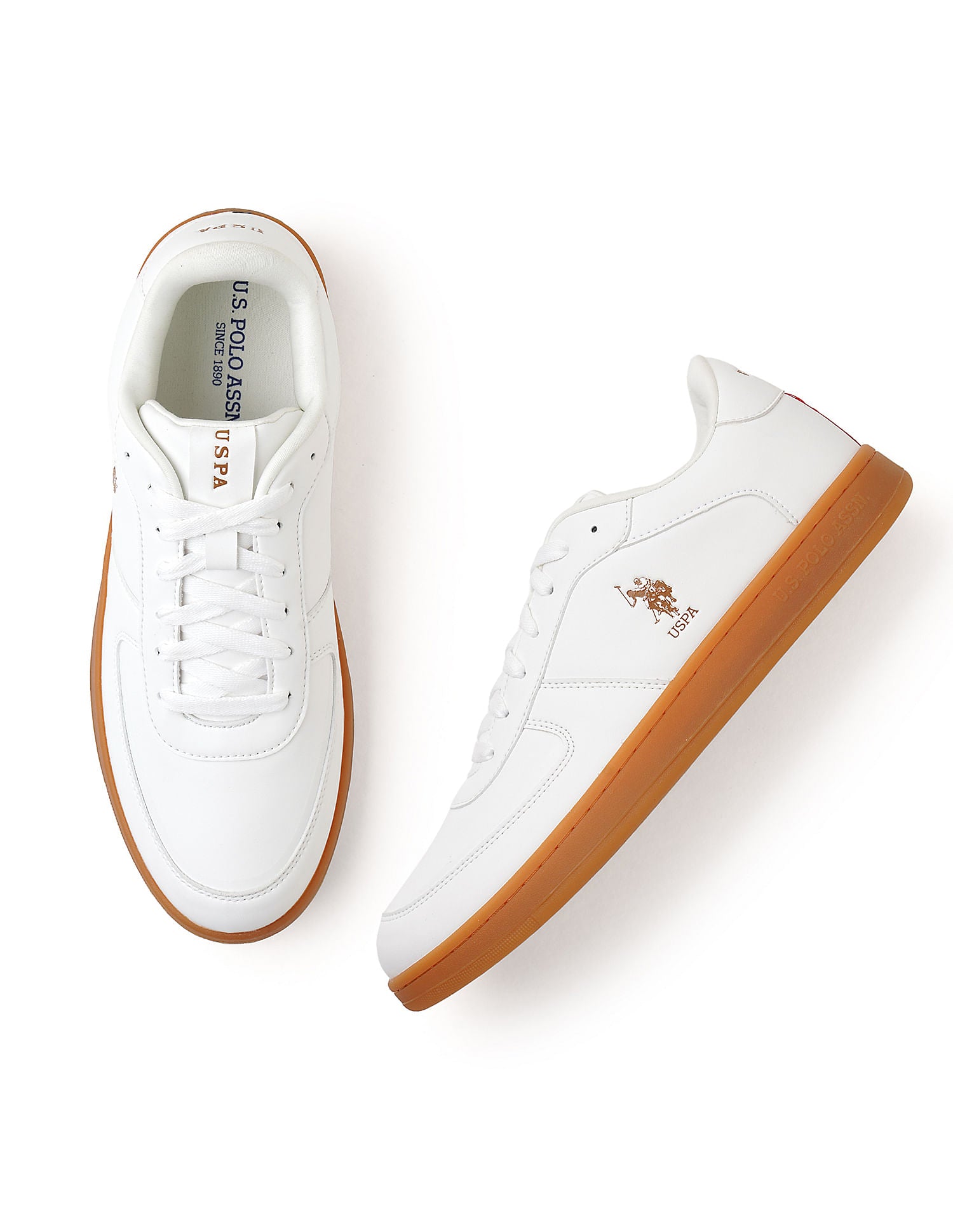 Men Reiner Beige Retro Court Sneakers Beige - U.S. POLO ASSN. | Large