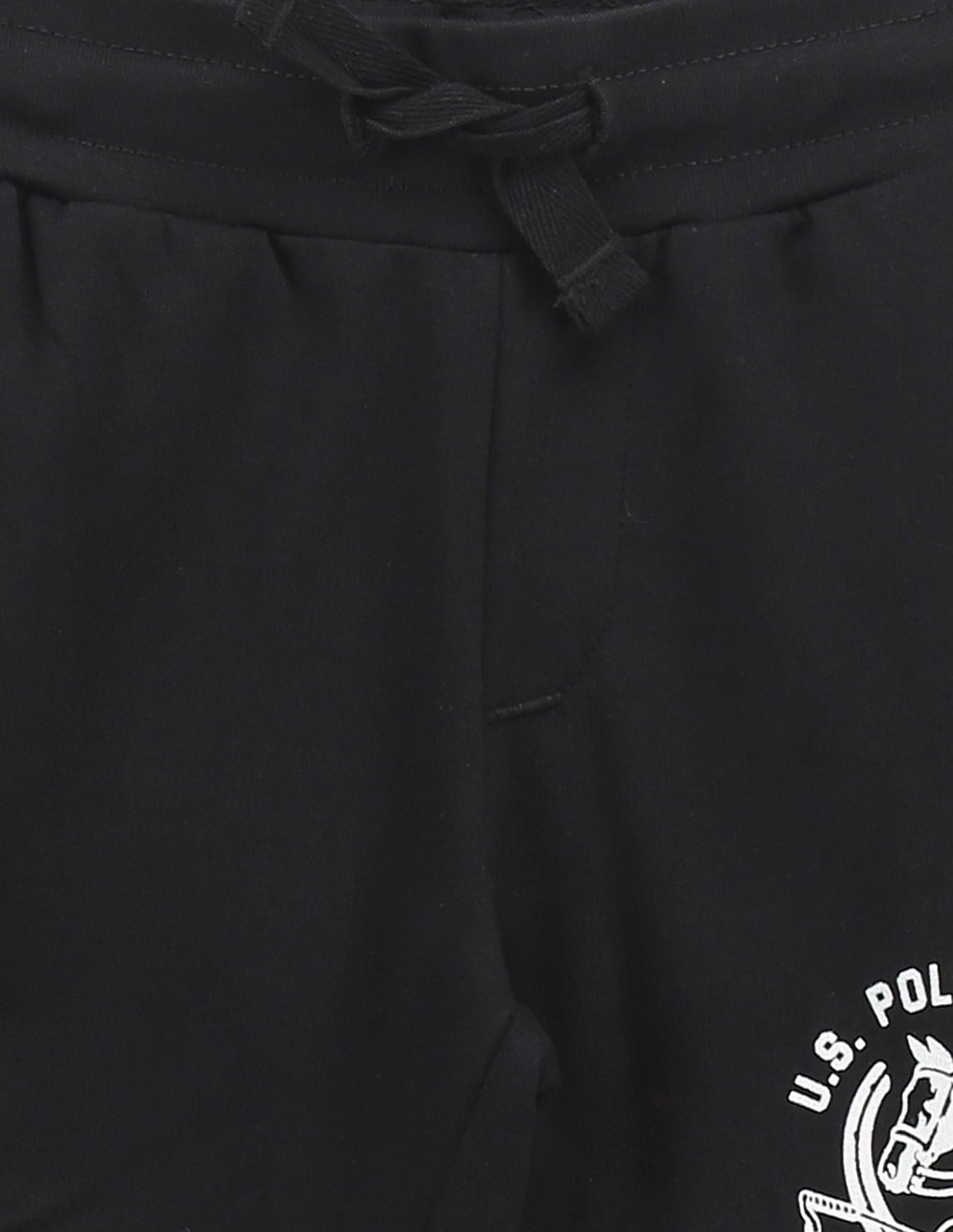 Boys Solid Logo Joggers Black - U.S. Polo Assn. India | Large