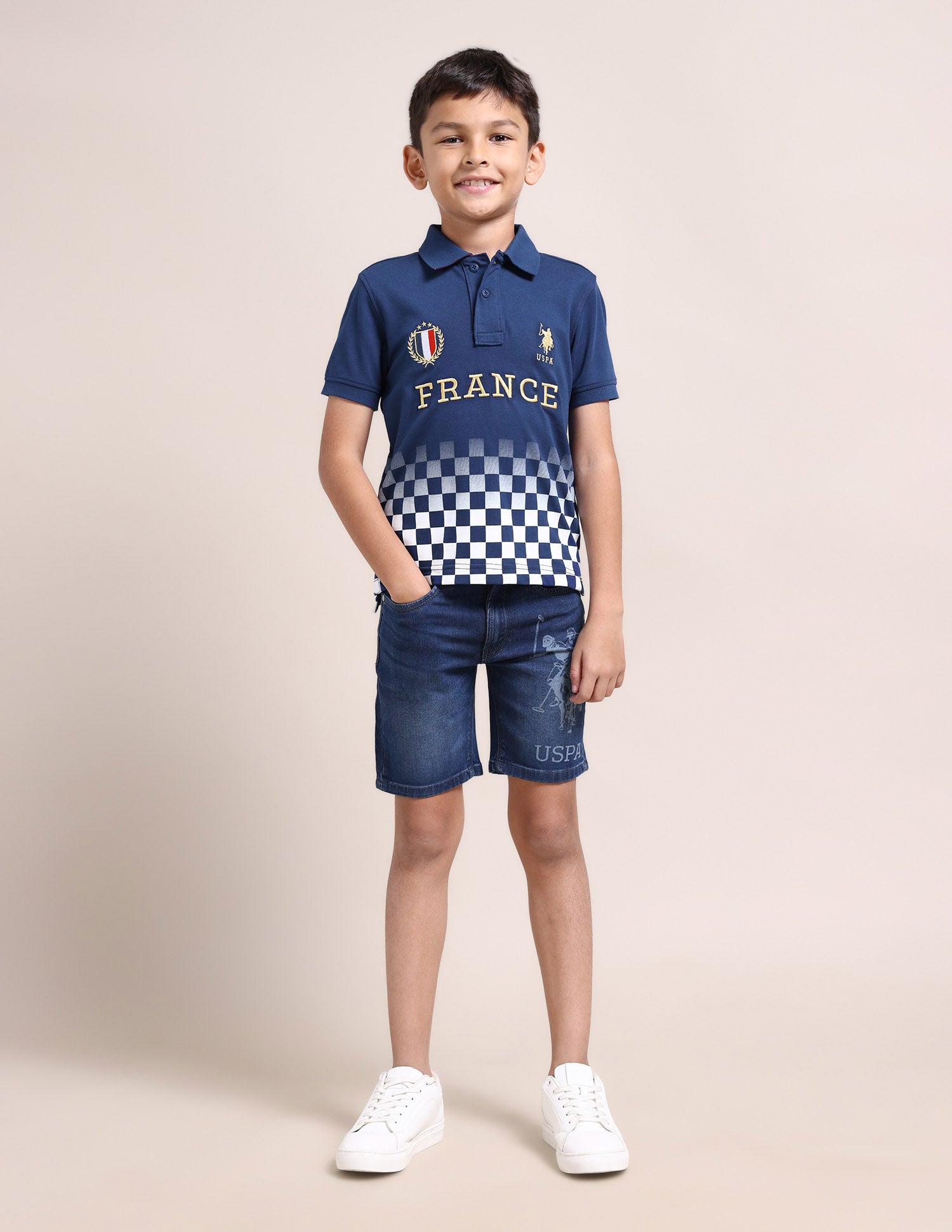 Boys Embroidered Polo Shirt Navy - U.S. Polo Assn. India | Large