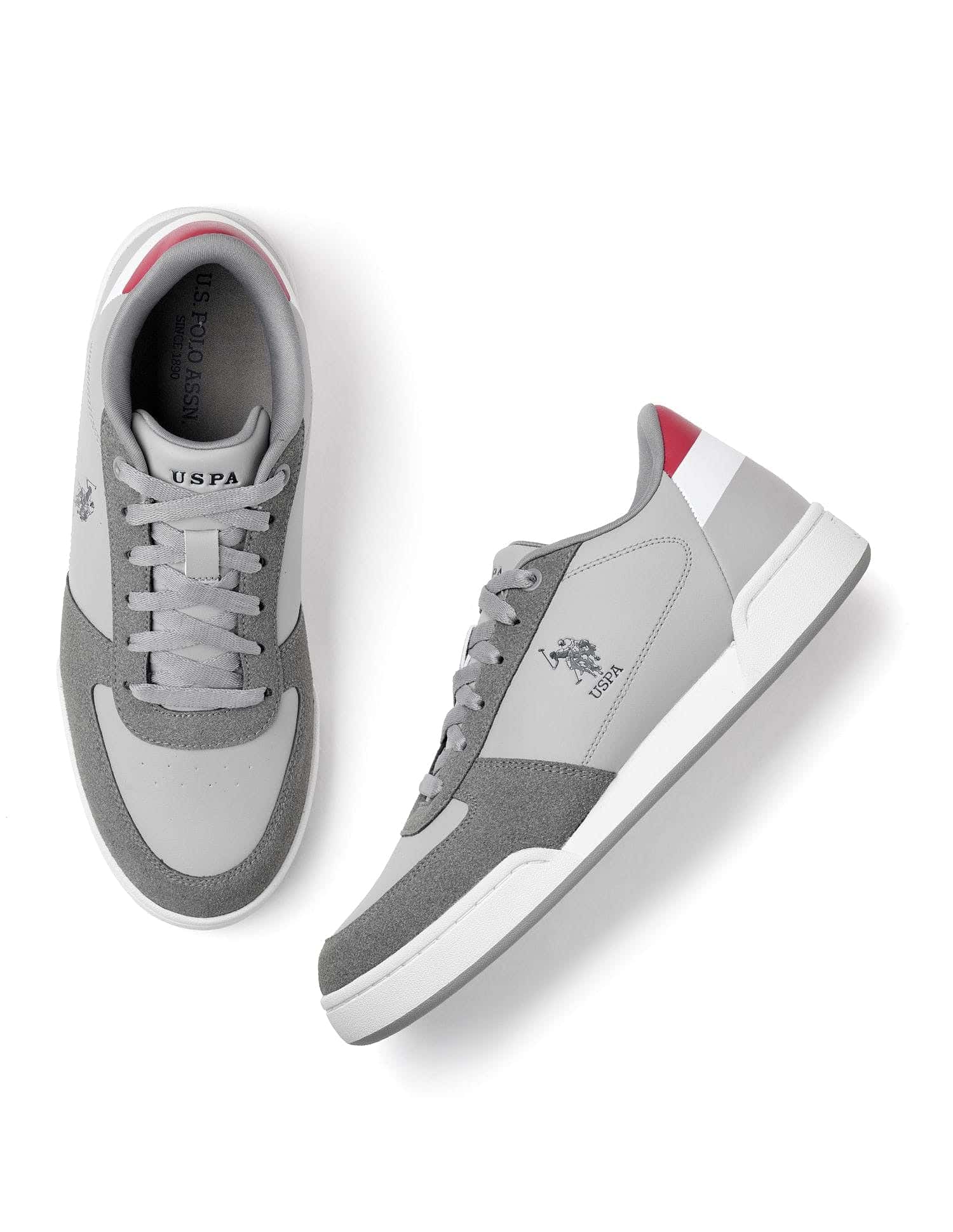 Joel Colourblocked Sneakers Grey - U.S. Polo Assn. India | Large