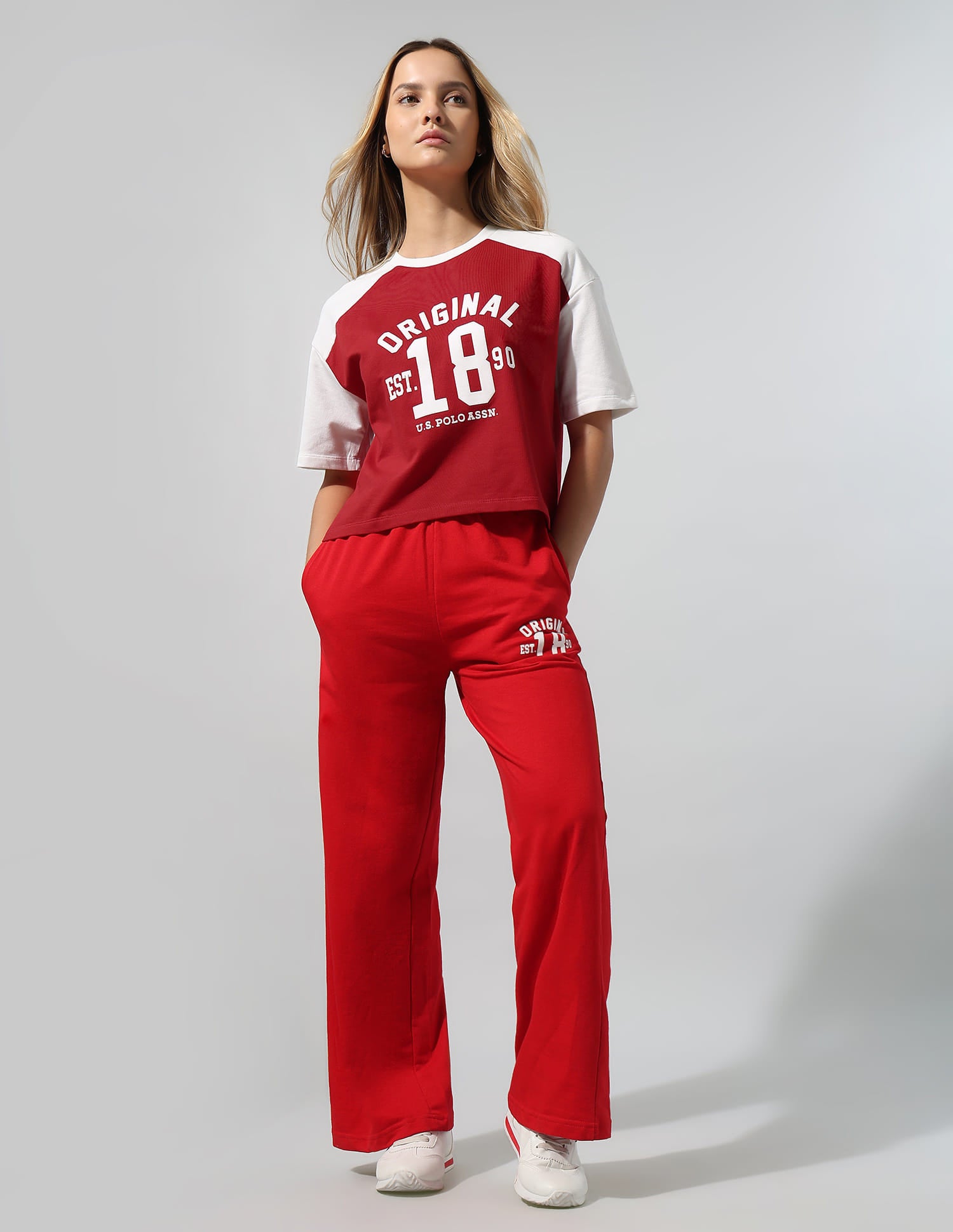 Brand Printed Relaxed T-Shirt Red - U.S. Polo Assn. India | Large