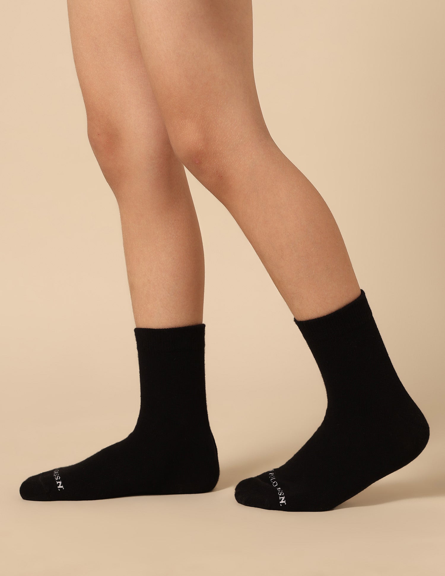 Boys High-Ankle Length KS002 Socks - Pack Of 3 Black - U.S. POLO ASSN. | Large