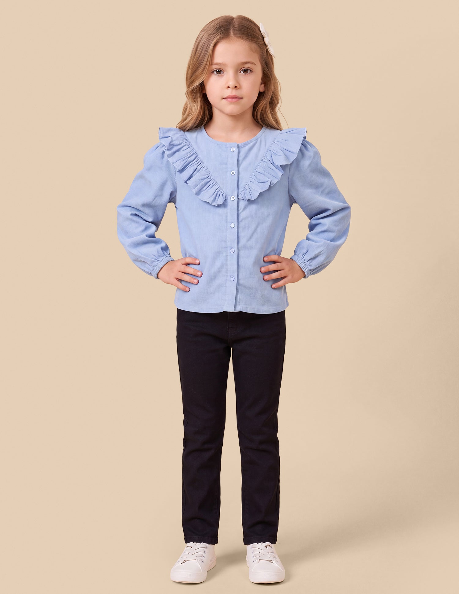 Solid Relaxed Fit Top Blue - U.S. Polo Assn. India | Large