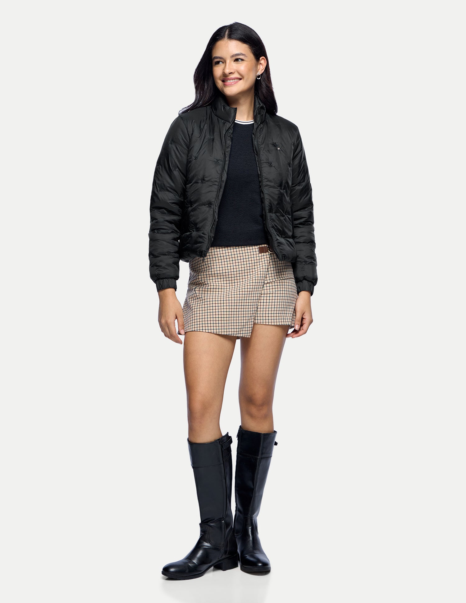 Relaxed Fit Bomber Puffer Jacket Black - U.S. Polo Assn. India | Large