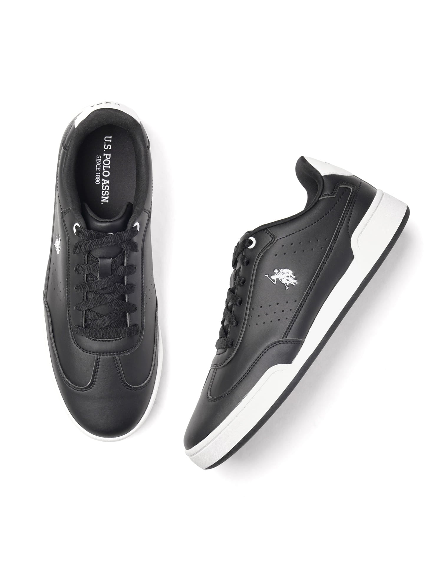 Men Camry Solid Sneaker Black - U.S. Polo Assn. India | Large