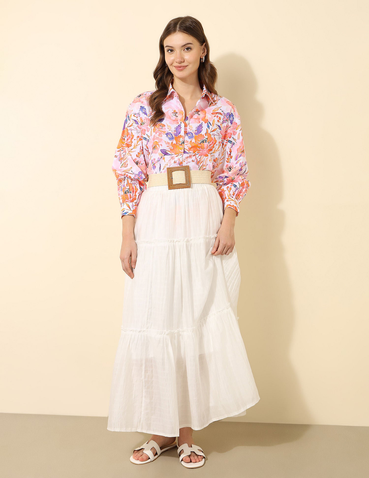 Relaxed Fit Floral Printed Shirt Multi-colour - U.S. POLO ASSN. | Large