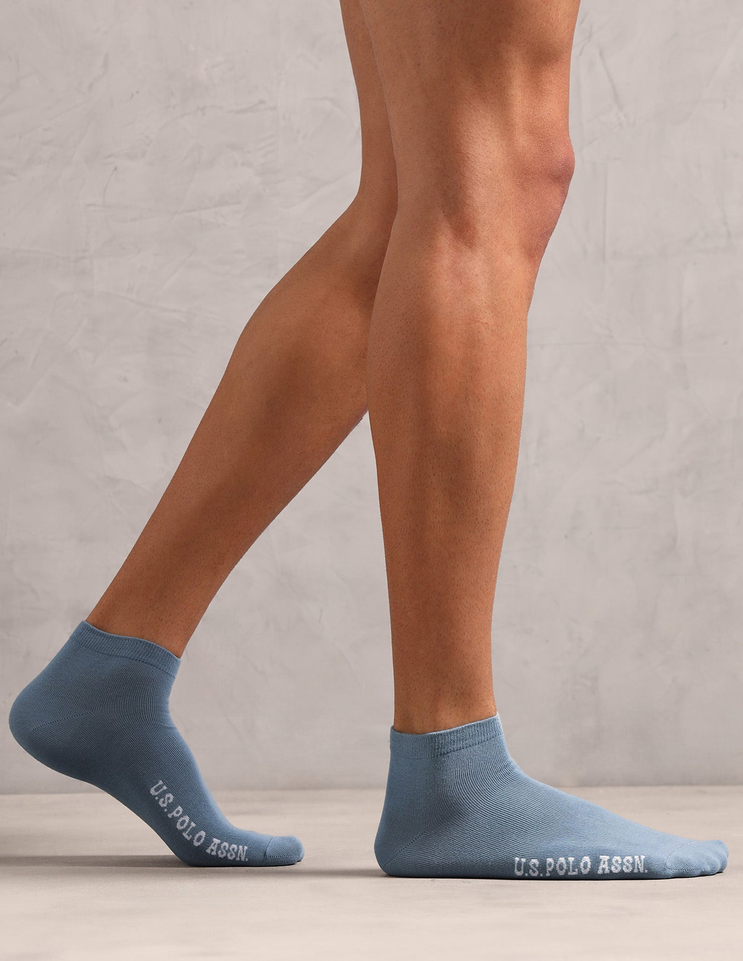 Cotton Stretch Ankle Length ES009 Socks - Pack Of 3 Ophosphere, Spring Lake, White - U.S. POLO ASSN. | Large