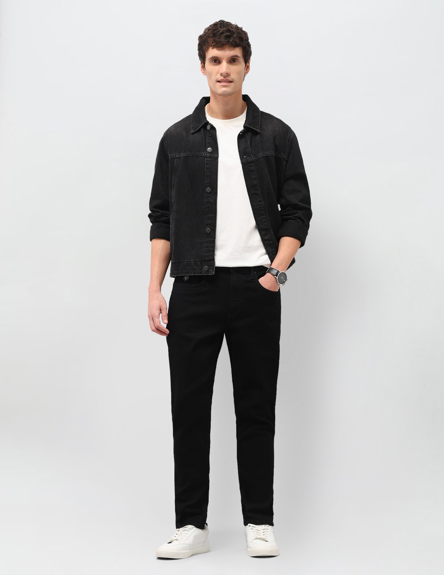 Cole Comfort Cropped Fit Black Jeans Black - U.S. Polo Assn. India | Large