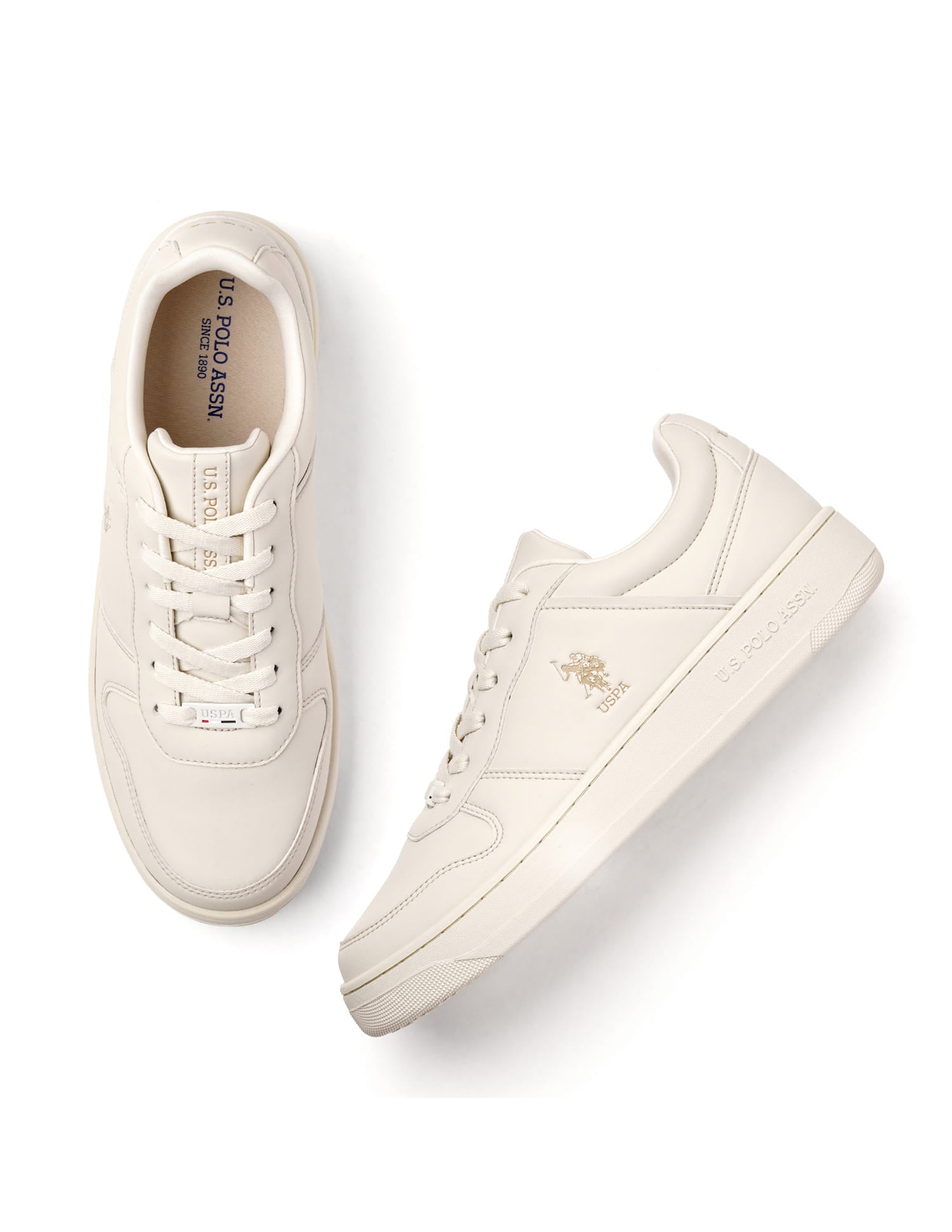 Men Joan Sneakers Cream - U.S. Polo Assn. India | Large