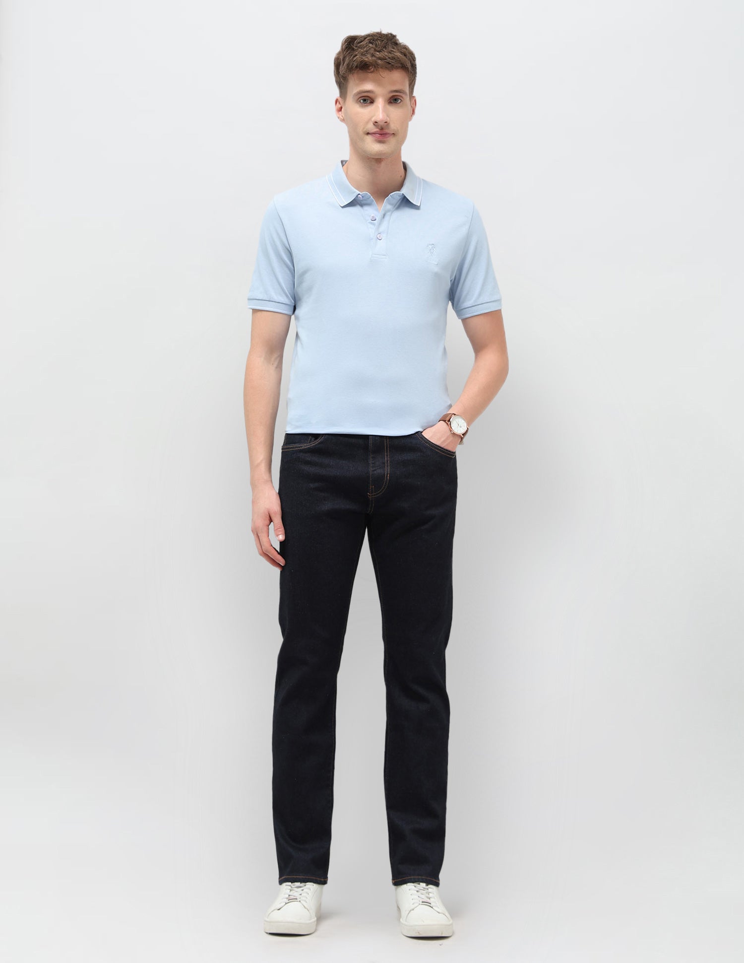 Harold Slim Straight Fit Blue Jeans Blue - U.S. POLO ASSN. | Large