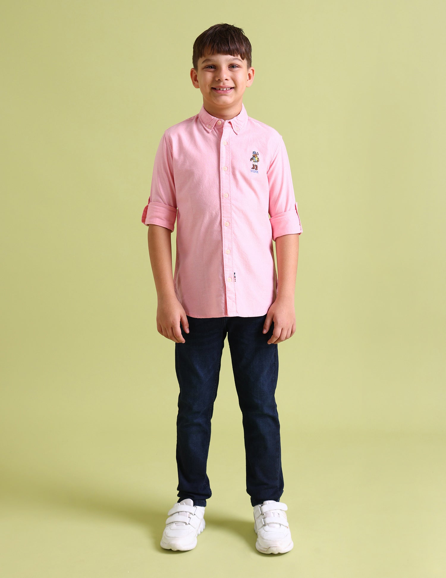 Mascot Oxford Shirt Pink - U.S. Polo Assn. India | Large