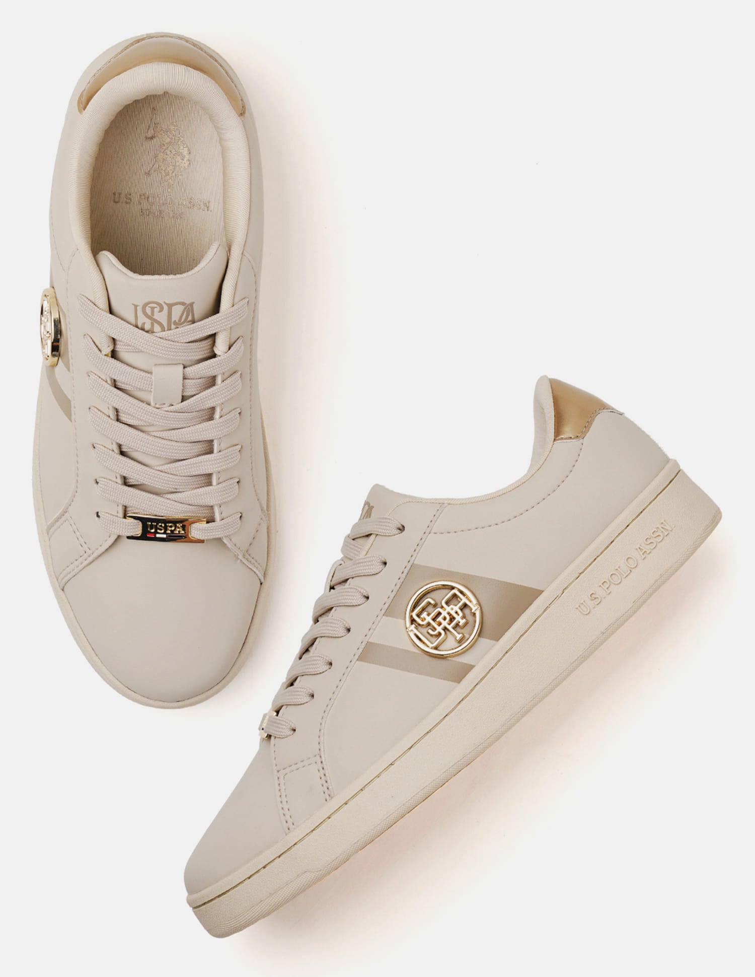 Emery 3.0 Nude Sneakers Shoes Nude - U.S. Polo Assn. India | Large