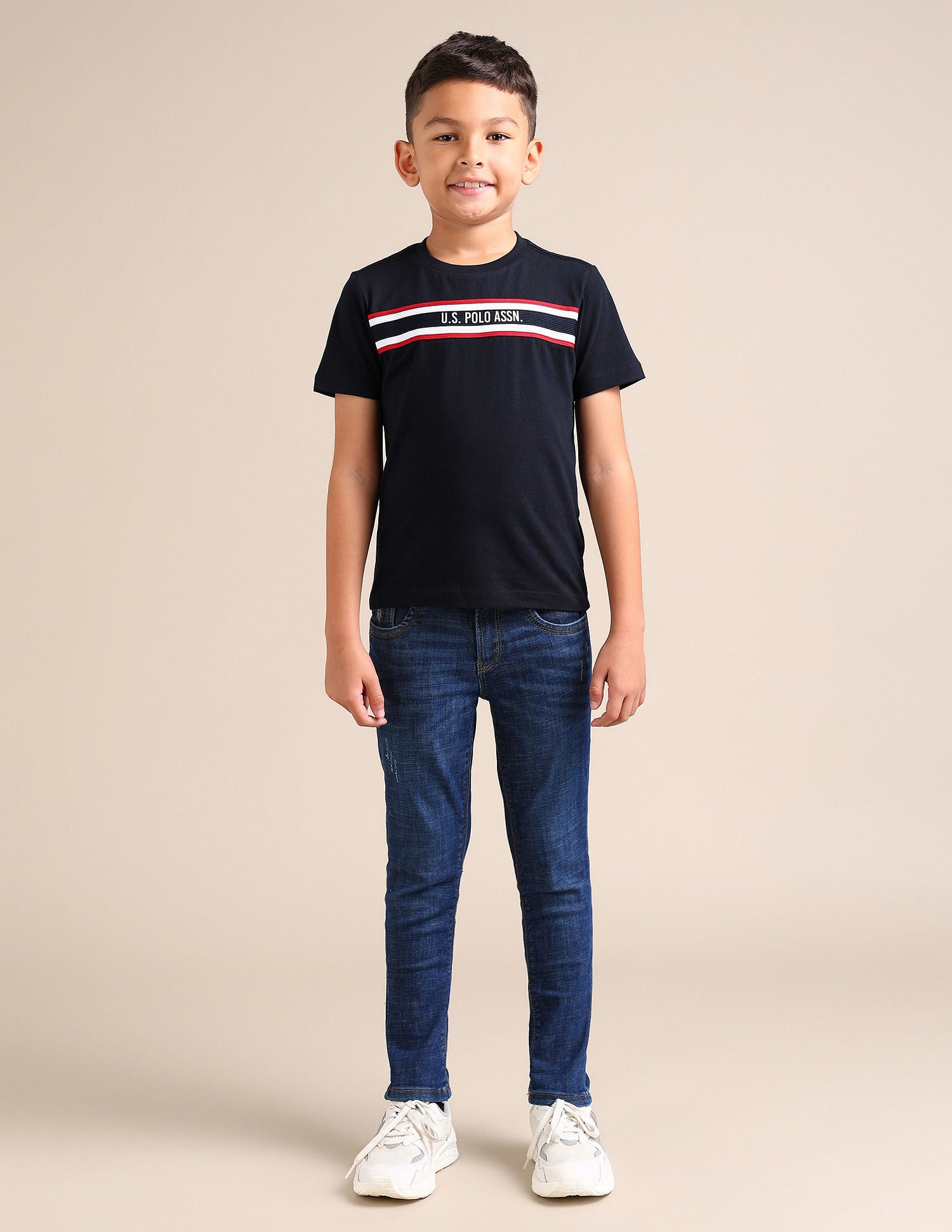 Regular fit Printed T-Shirts Navy - U.S. POLO ASSN. | Large