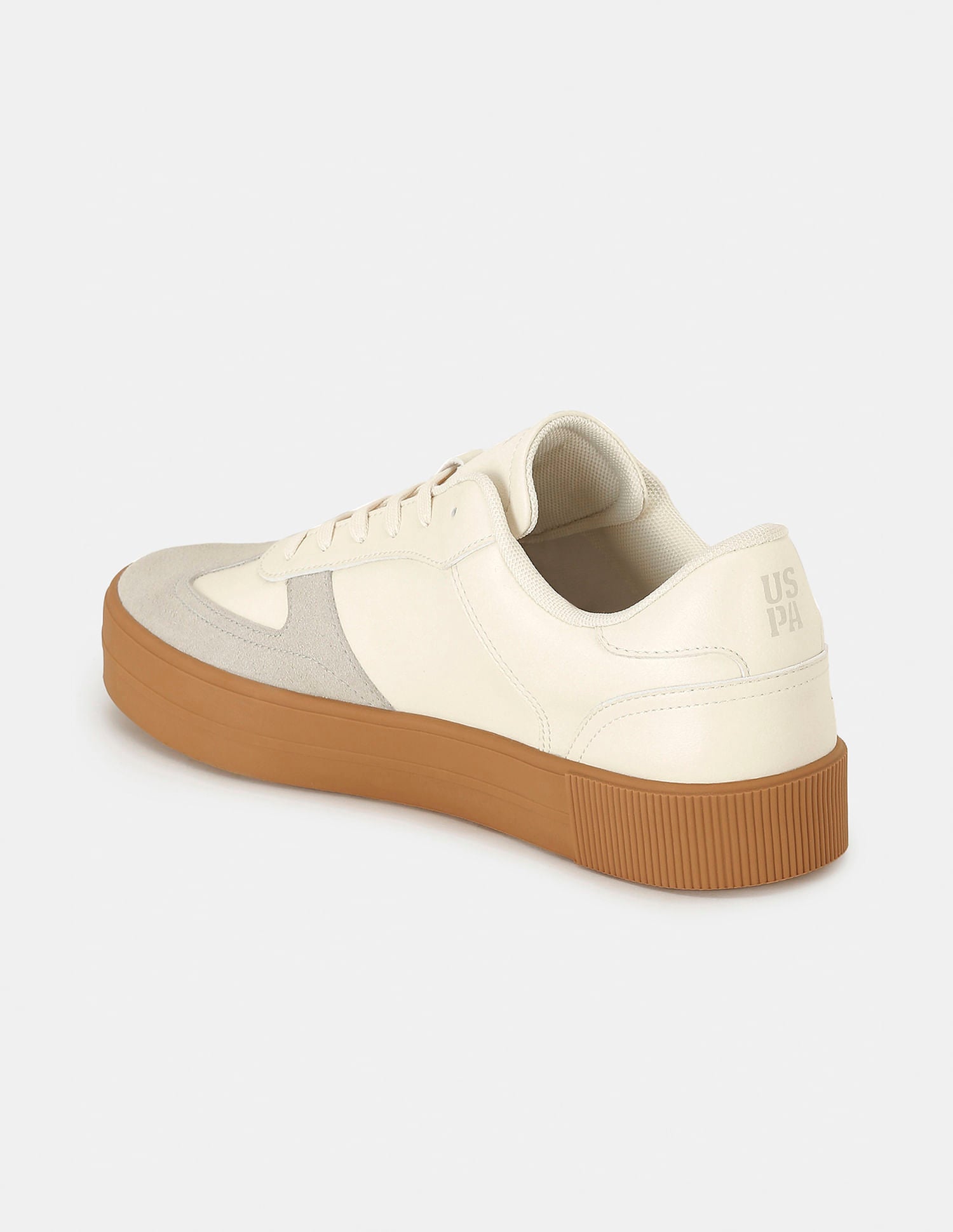 Men Colour Blocked Palfrey Sneakers Cream - U.S. POLO ASSN. | Large