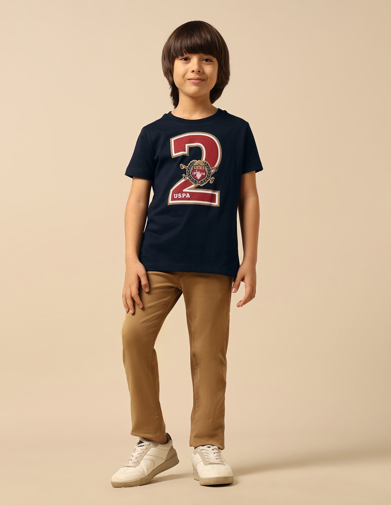Boys Numeric Brand Embroidered T-Shirt Navy - U.S. POLO ASSN. | Large