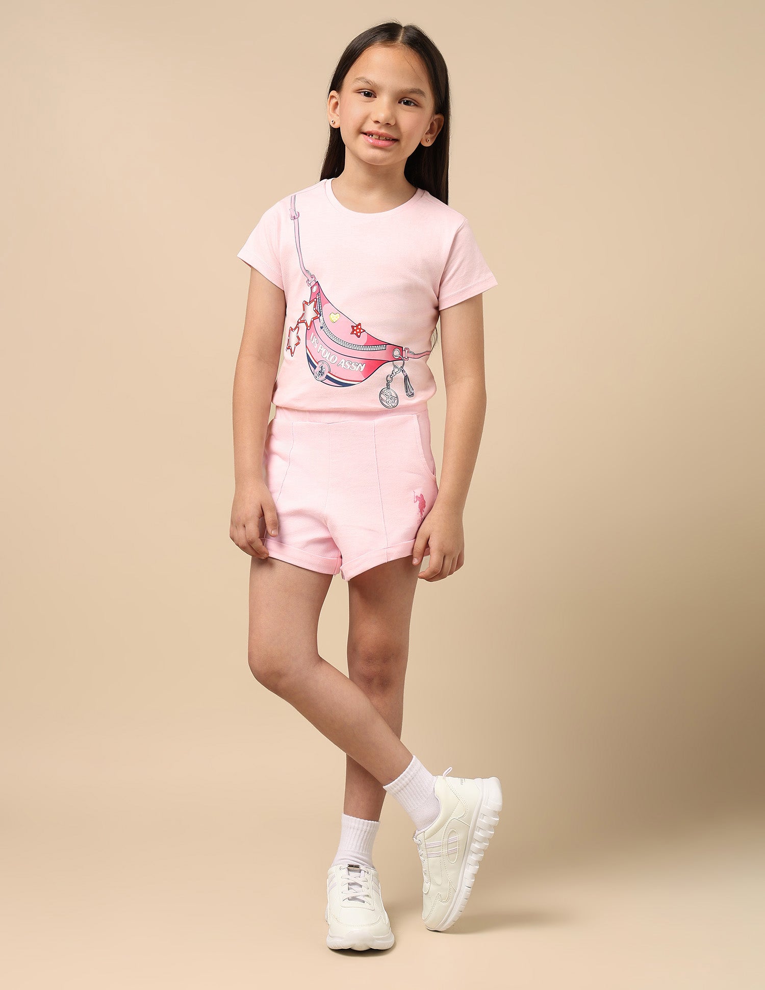 Solid Knit Coordinate Shorts Pink - U.S. POLO ASSN. | Large