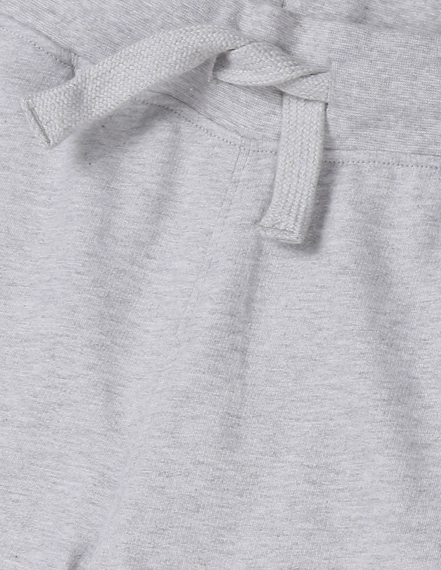 Men Grey Mid Rise Heathered Shorts Grey - U.S. POLO ASSN. | Large