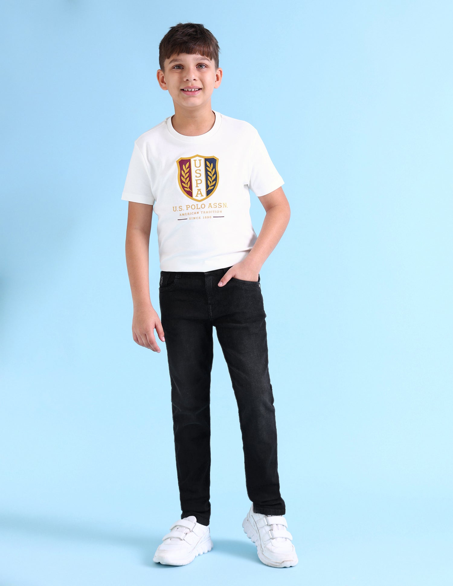 Slim Fit Authentic 1890 Jeans Black - U.S. Polo Assn. India | Large