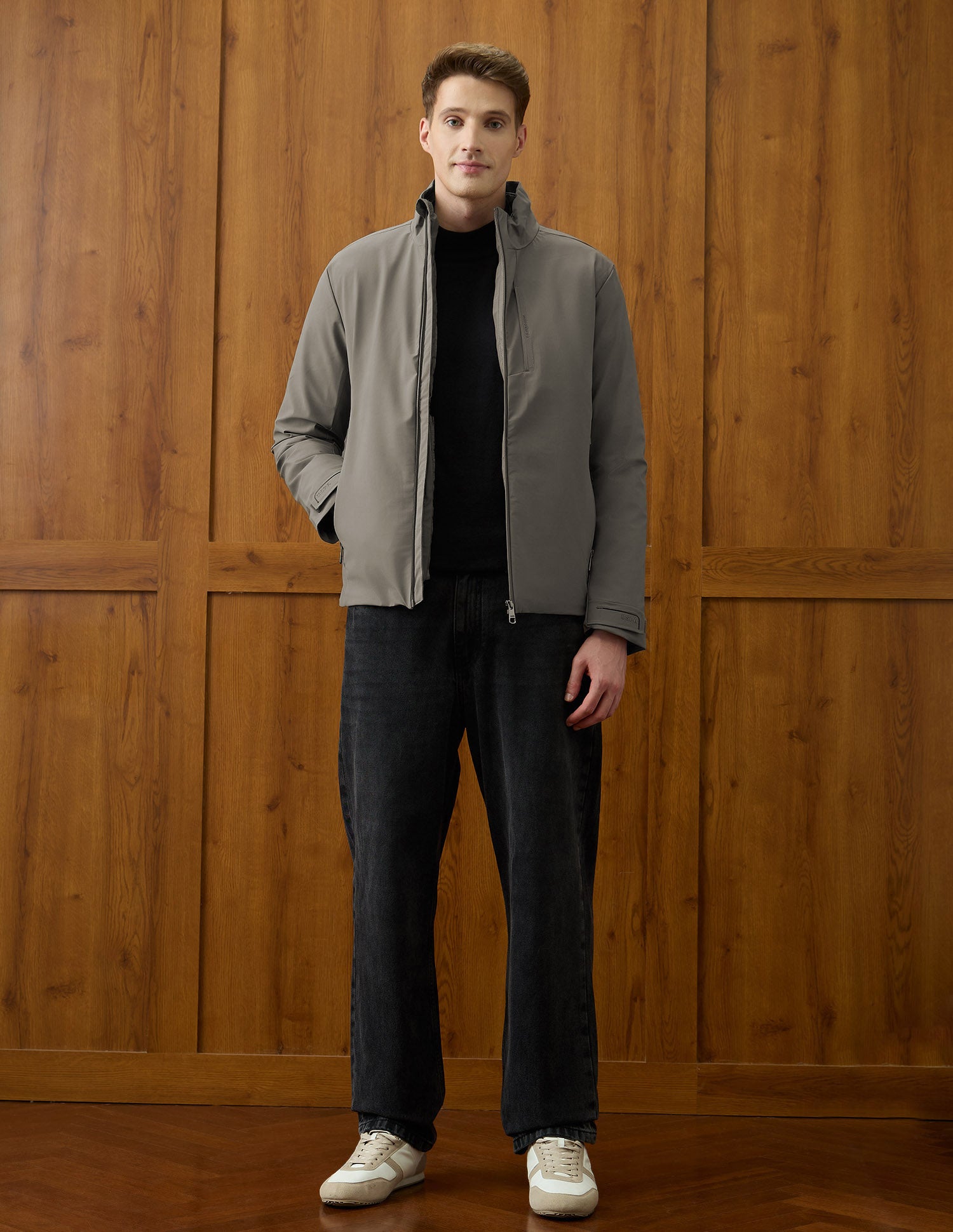 Reversible Equestrian Aisle Theater Jacket Light Brown - U.S. Polo Assn. India | Large