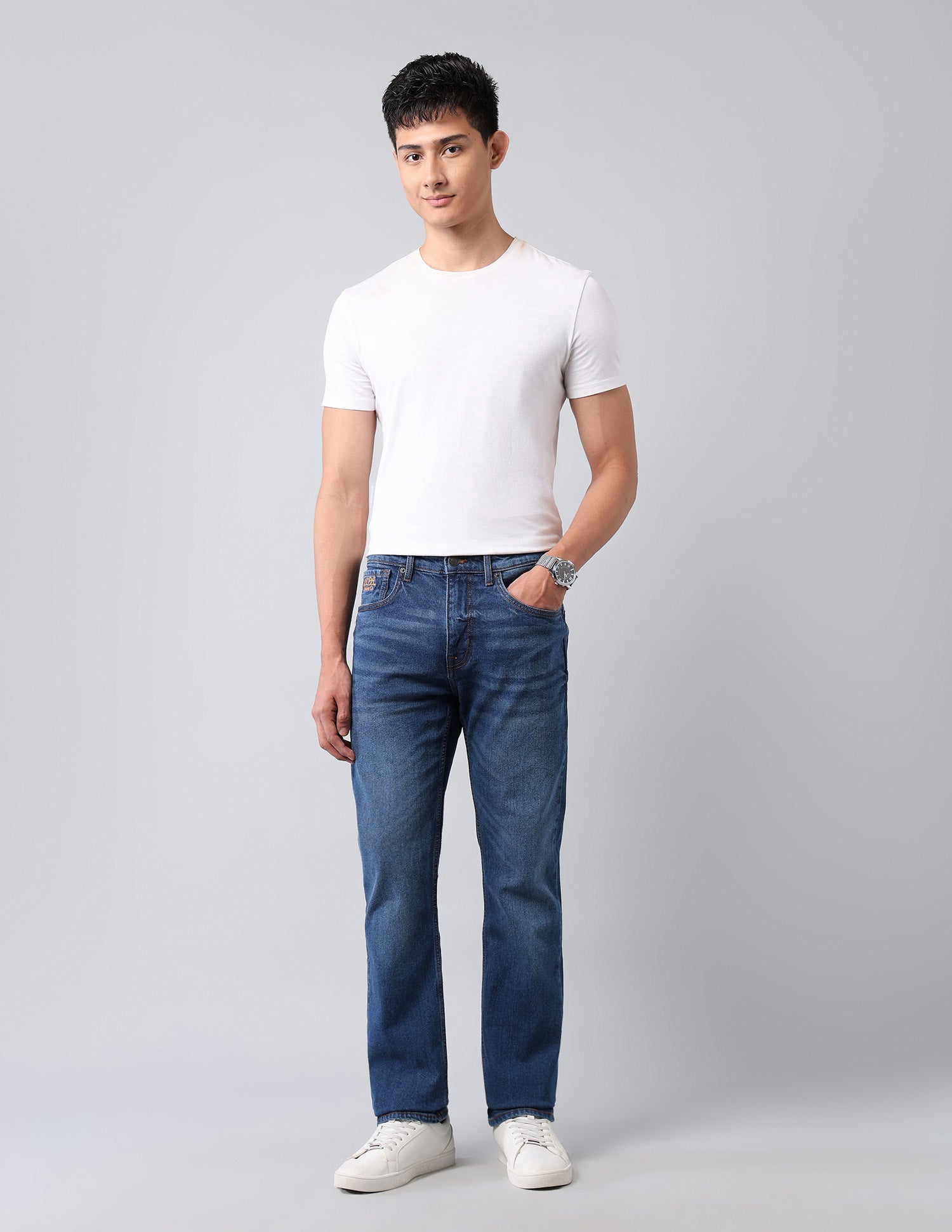 Harold Slim Straight Fit Blue Jeans Blue - U.S. POLO ASSN. | Large