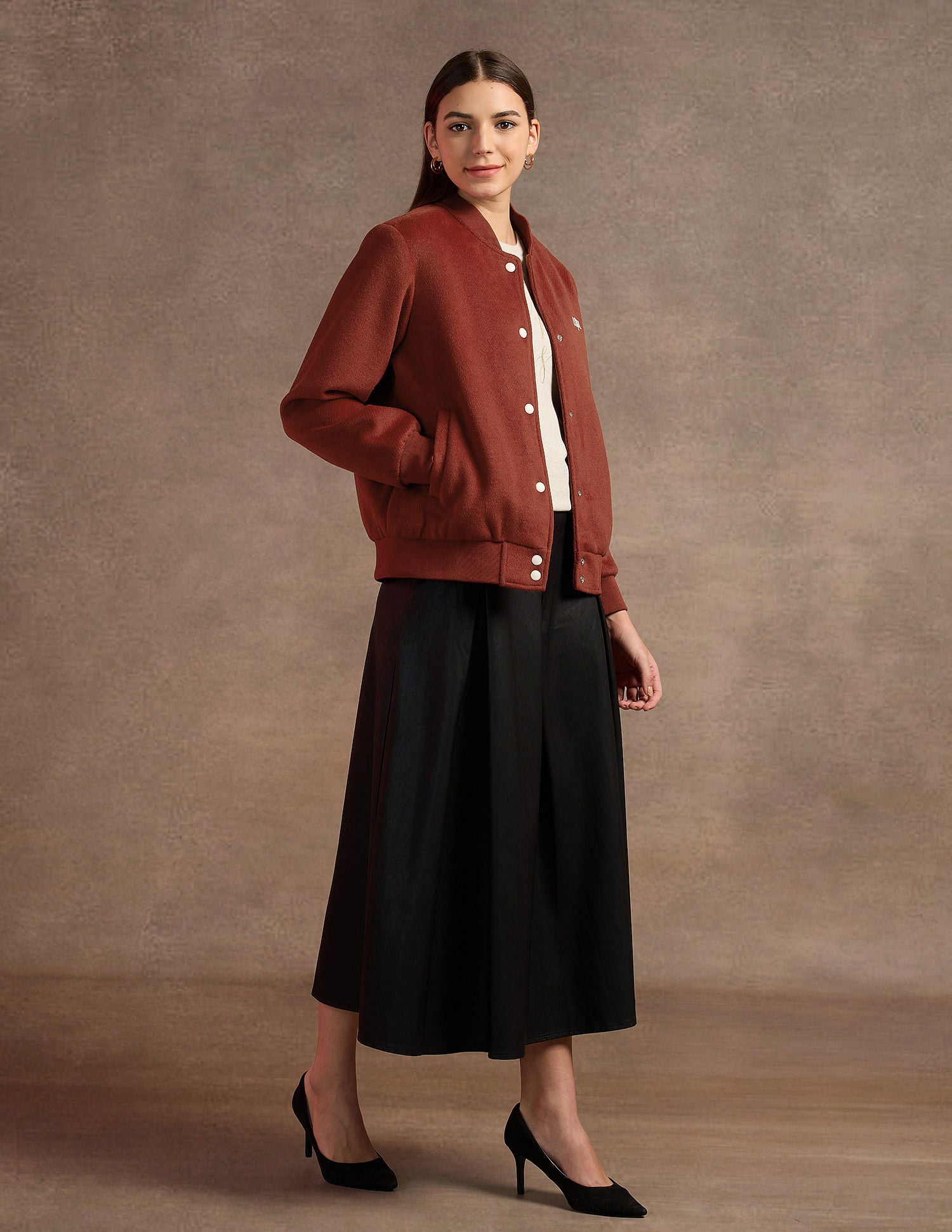 Varsity Collar Regular Jacket Rust - U.S. POLO ASSN. | Large