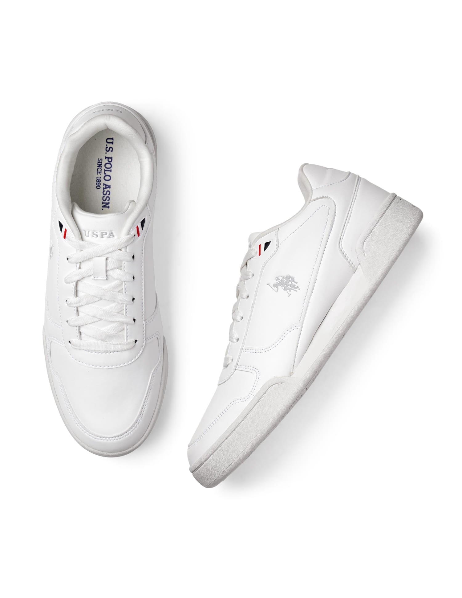 Men Valentin Solid Sneaker White - U.S. Polo Assn. India | Large