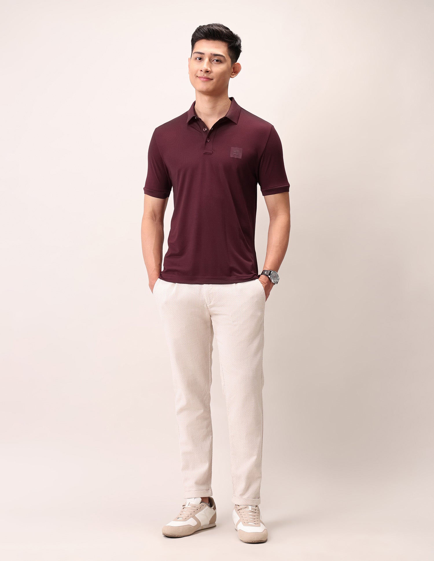 Muscle Fit Outdoor Polo Shirt Maroon - U.S. Polo Assn. India | Large