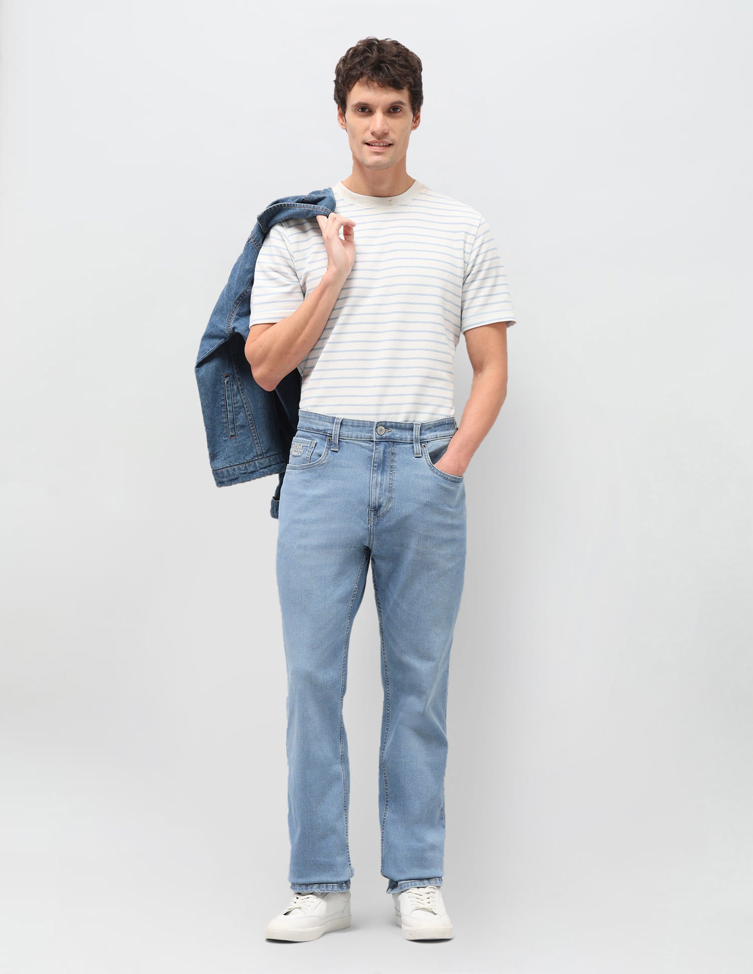 Solid Bootcut Jeans Blue - U.S. Polo Assn. India | Large