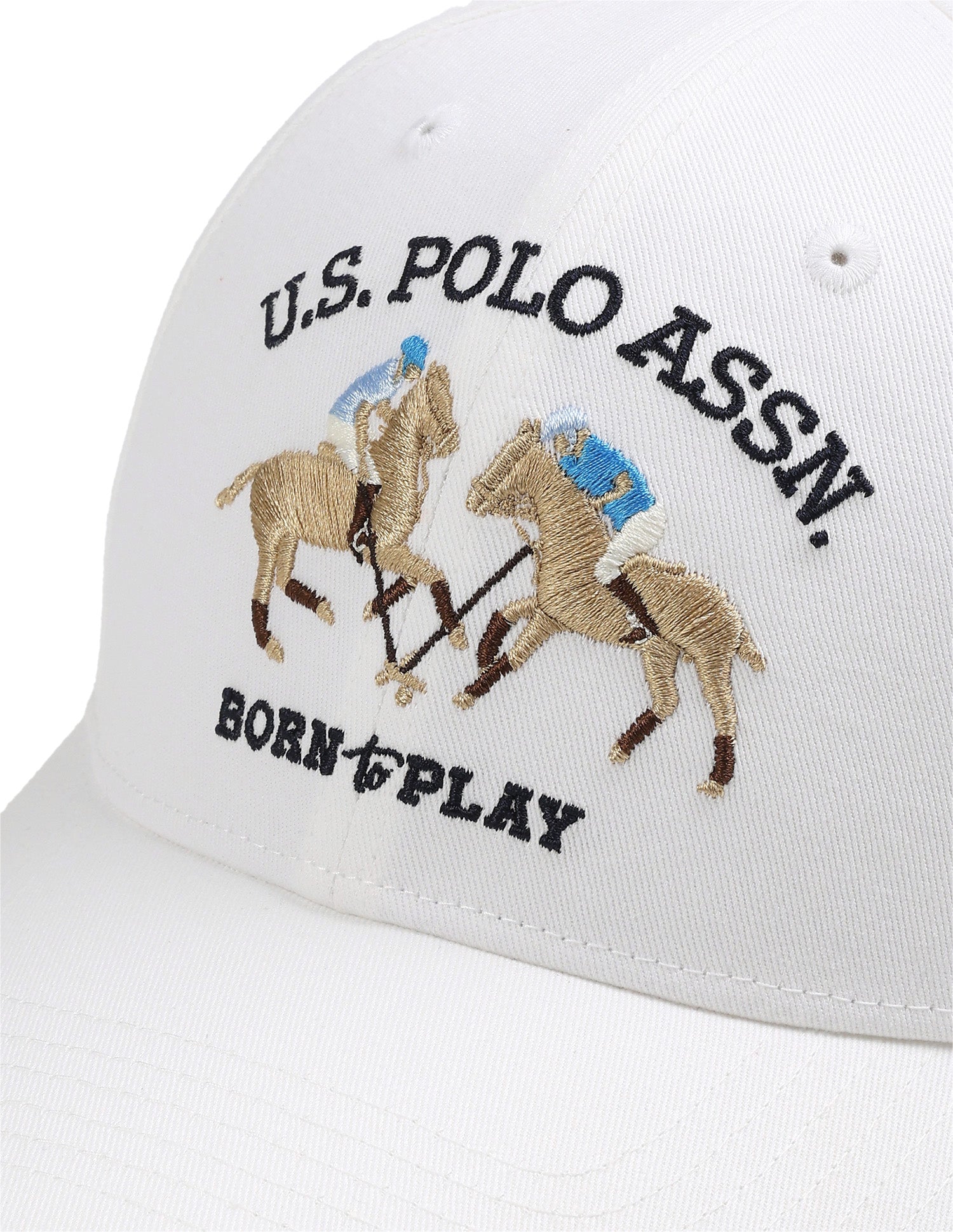 Brand Embroidered Cap White - U.S. Polo Assn. India | Large
